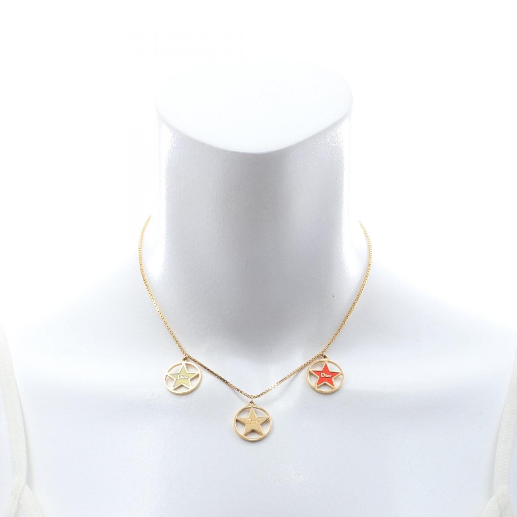 Dior Dior Dior Circle Star Logo Necklace Metal Necklace DUTY FREE for USA Size ONE SIZE - 5 Thumbnail