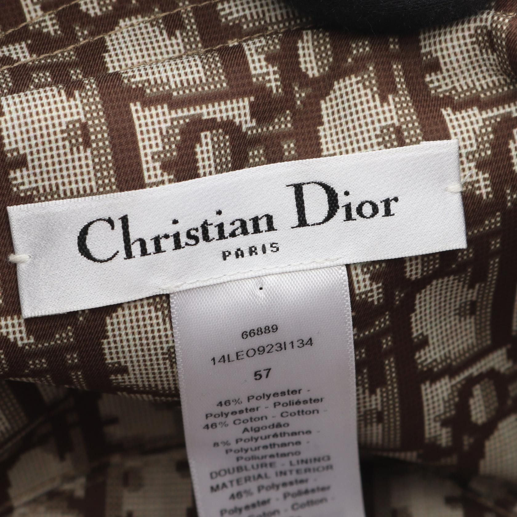 Dior Dior Dior MIZZA Leopard Oblique bucket hat Textile Hats DUTY FREE for USA Size ONE SIZE - 4 Thumbnail