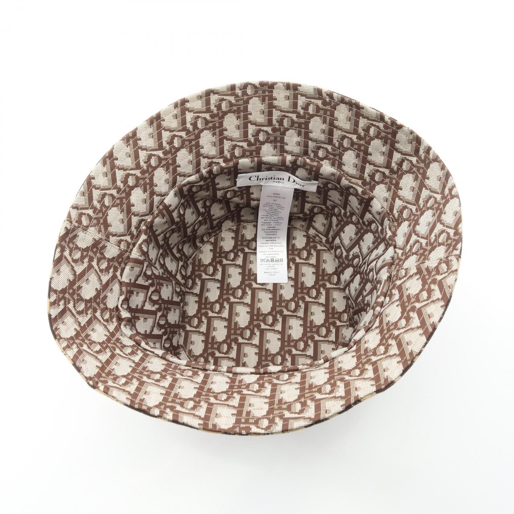 Dior Dior Dior MIZZA Leopard Oblique bucket hat Textile Hats DUTY FREE for USA Size ONE SIZE - 3 Thumbnail