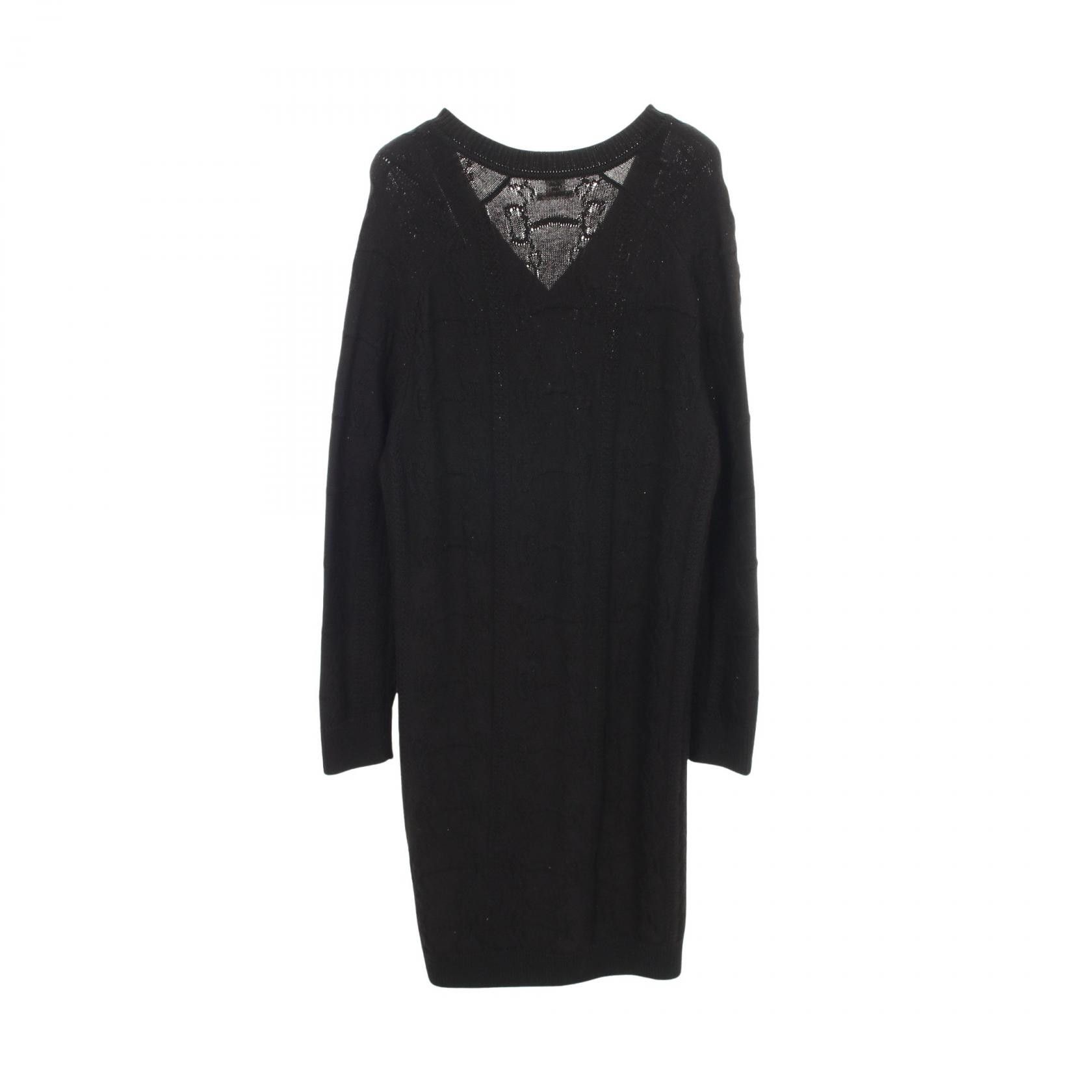Hermes Hermes Hermes Horsebit V Neck Wool Cashmere Dress Textile Dresses DUTY FREE for USA Size ONE SIZE - 2 Thumbnail
