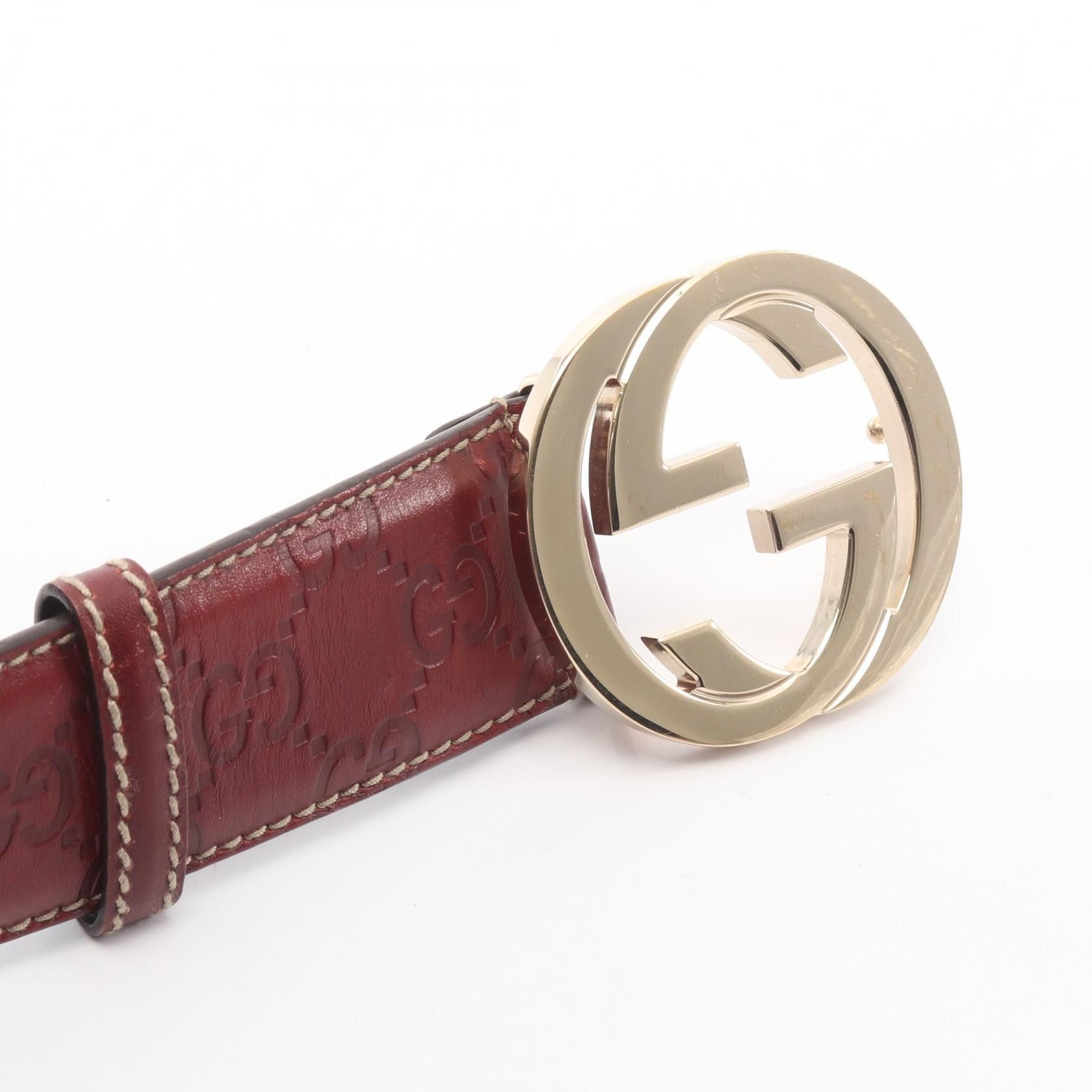 Gucci Gucci Gucci Interlocking G Guccissima Leather Belt Leather Belt DUTY FREE for USA Size ONE SIZE - 2 Thumbnail