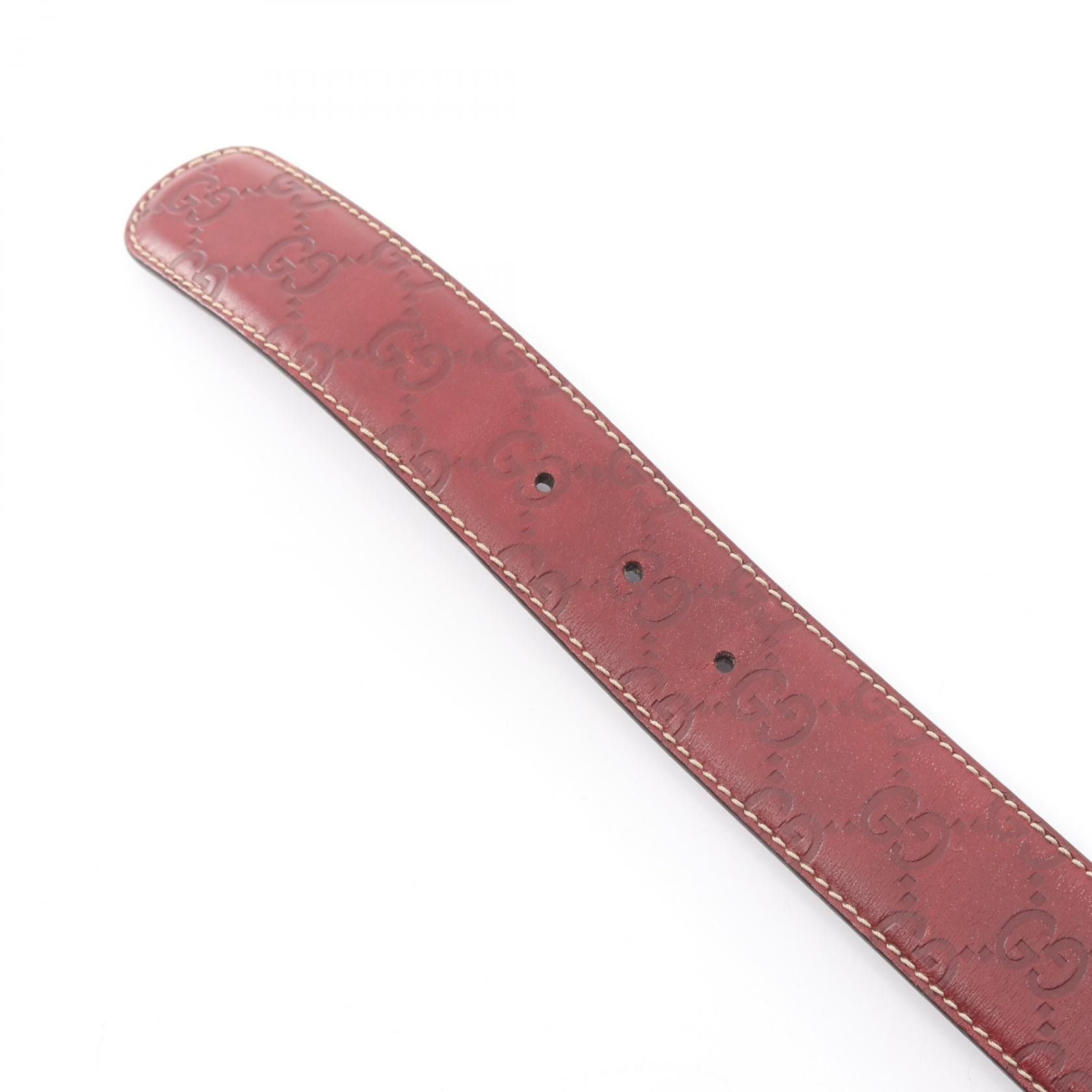 Gucci Gucci Gucci Interlocking G Guccissima Leather Belt Leather Belt DUTY FREE for USA Size ONE SIZE - 3 Thumbnail