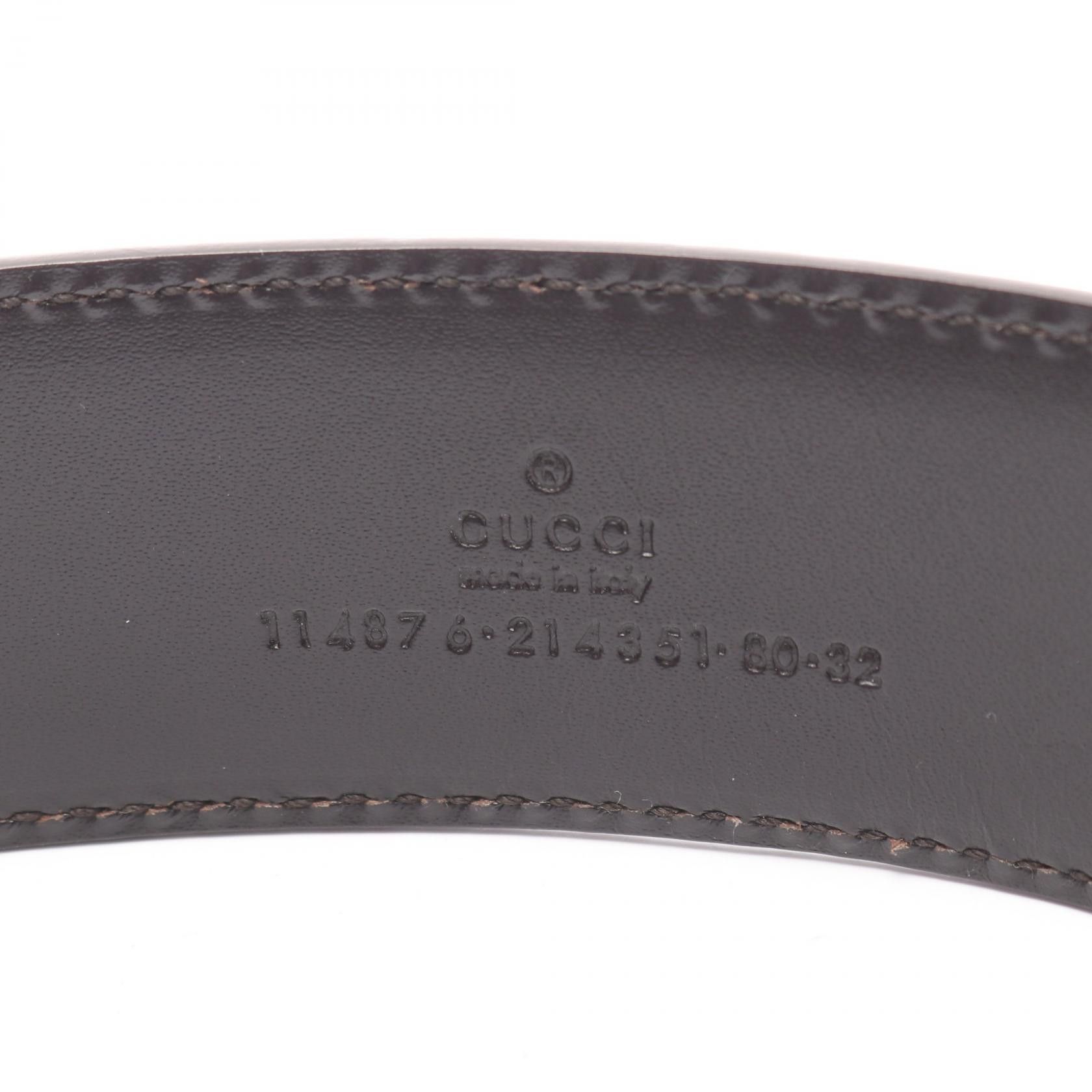 Gucci Gucci Gucci Interlocking G Guccissima Leather Belt Leather Belt DUTY FREE for USA Size ONE SIZE - 4 Thumbnail