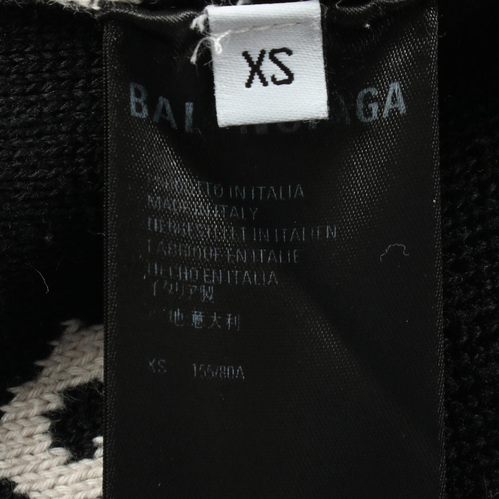 Balenciaga Balenciaga Balenciaga Allover Logo Cotton Wool Knitwear Textile Tops 657528 DUTY FREE for USA Size ONE SIZE - 4 Thumbnail
