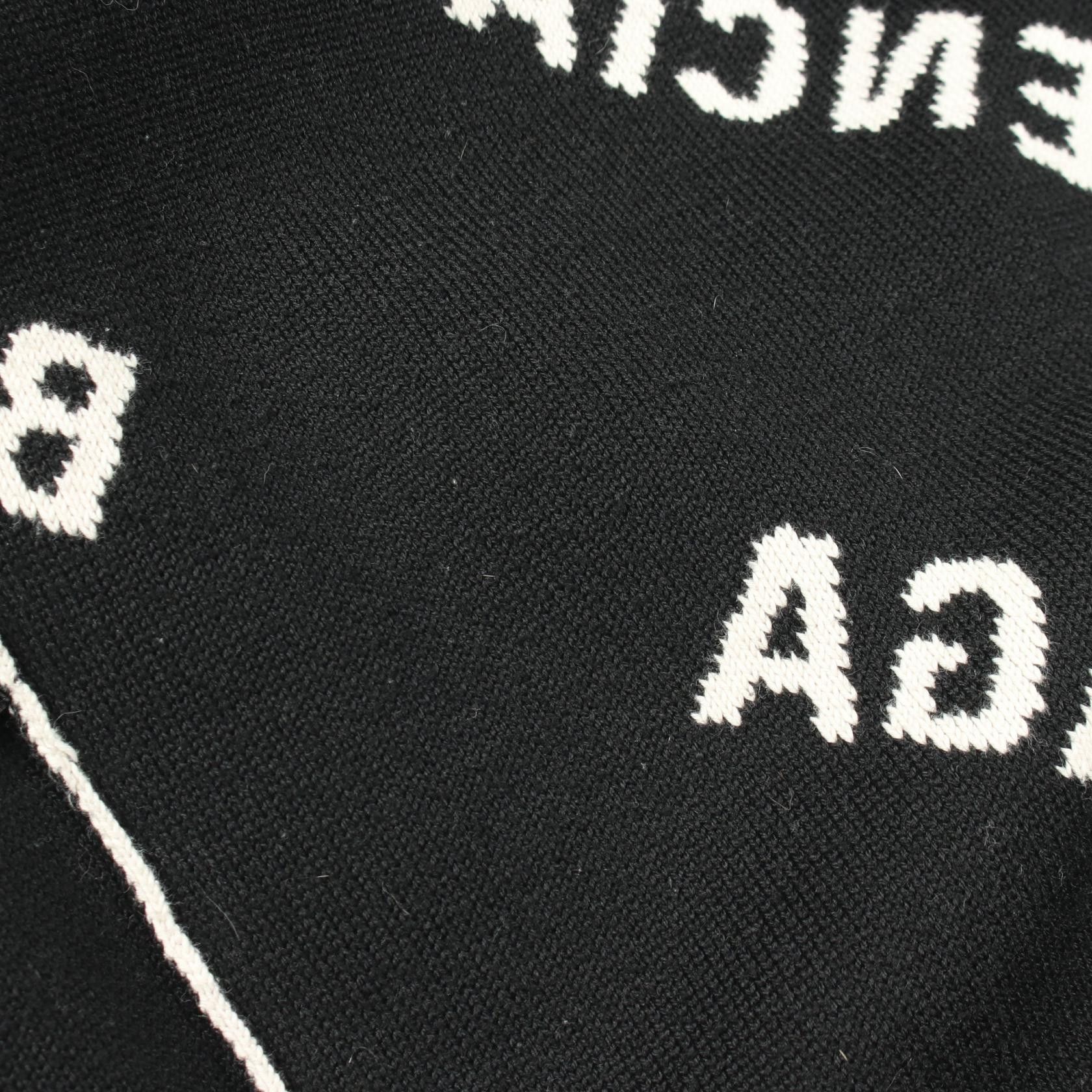 Balenciaga Balenciaga Balenciaga Allover Logo Cotton Wool Knitwear Textile Tops 657528 DUTY FREE for USA Size ONE SIZE - 9 Thumbnail