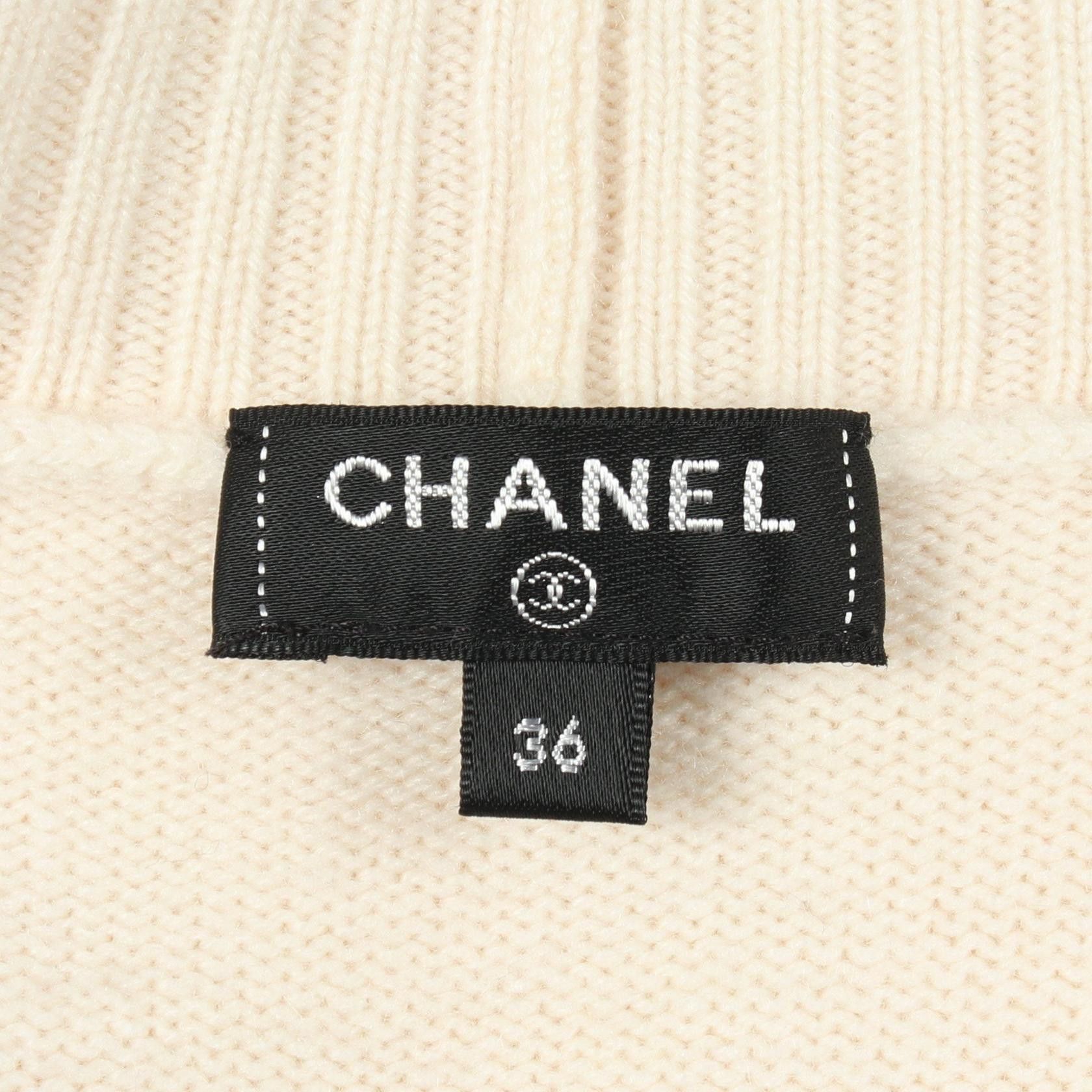 Chanel Chanel Chanel LA PAUSA Cashmere Knit Top Textile Tops P60454K46051 DUTY FREE for USA Size ONE SIZE - 5 Thumbnail