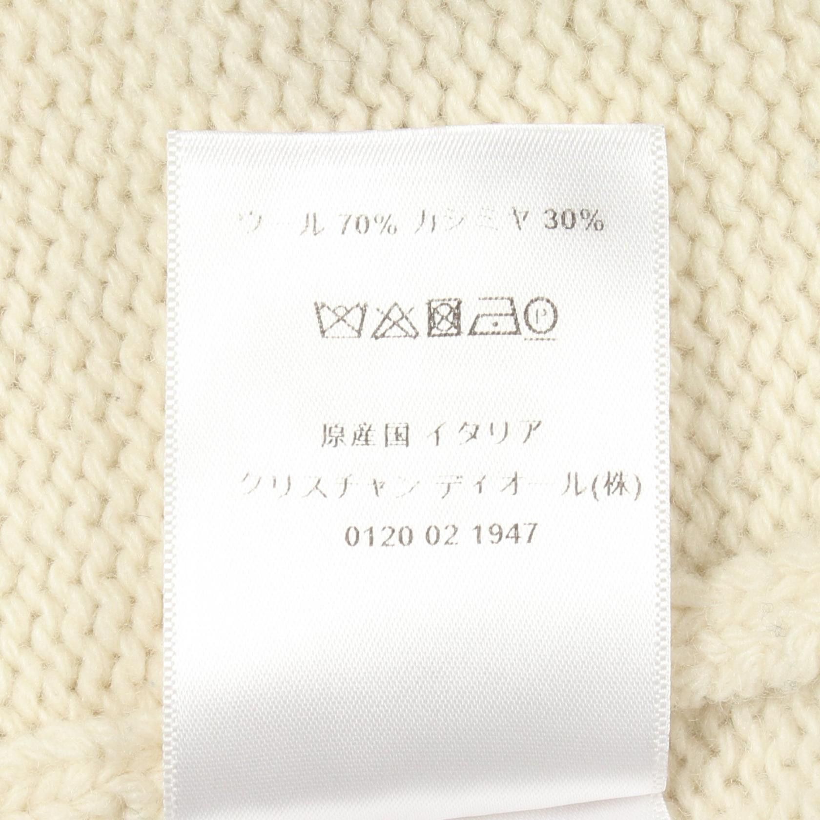 Dior Dior Dior J'ADIOR8 NON NON NON ET NON! Wool Cashmere Knitwear Textile Tops 854S19AM019 DUTY FREE for USA Size ONE SIZE - 4 Thumbnail
