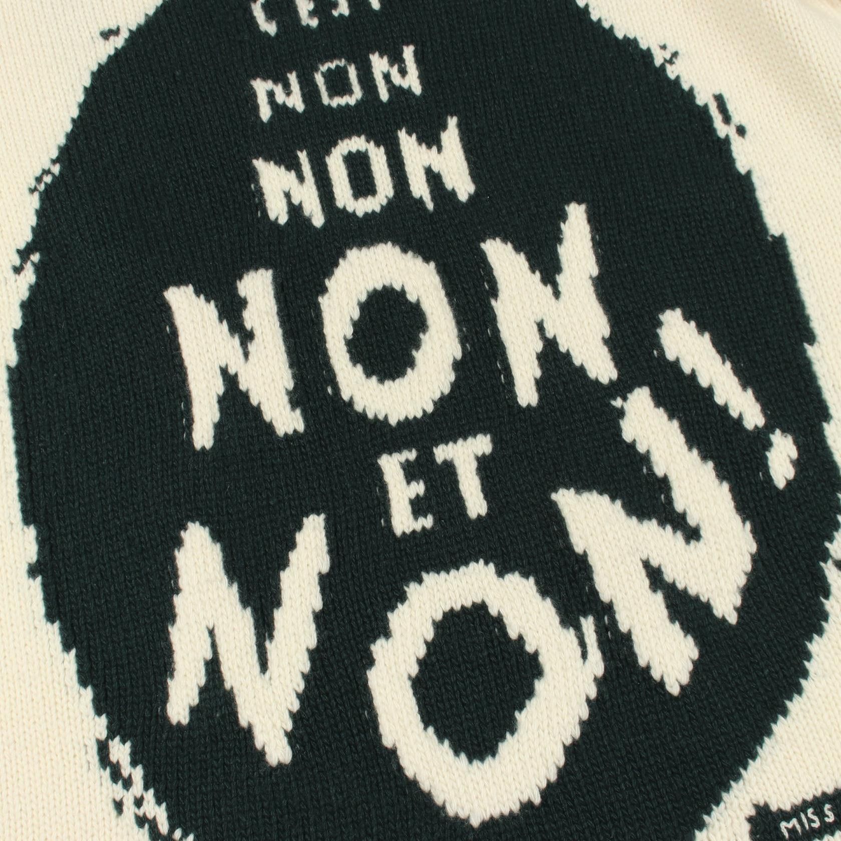 Dior Dior Dior J'ADIOR8 NON NON NON ET NON! Wool Cashmere Knitwear Textile Tops 854S19AM019 DUTY FREE for USA Size ONE SIZE - 7 Thumbnail