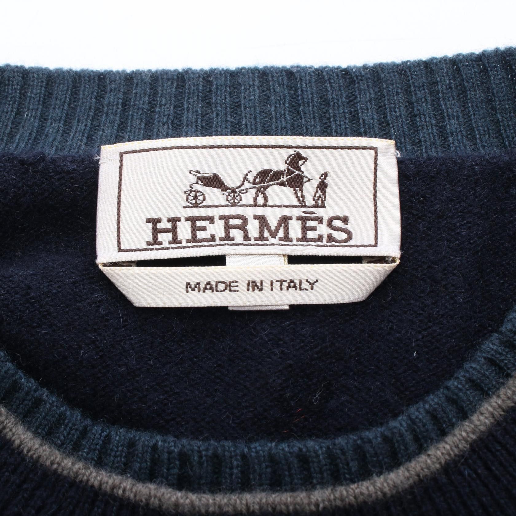 Hermes Hermes Hermes Cashmere Knit Top Textile Tops DUTY FREE for USA Size ONE SIZE - 3 Thumbnail