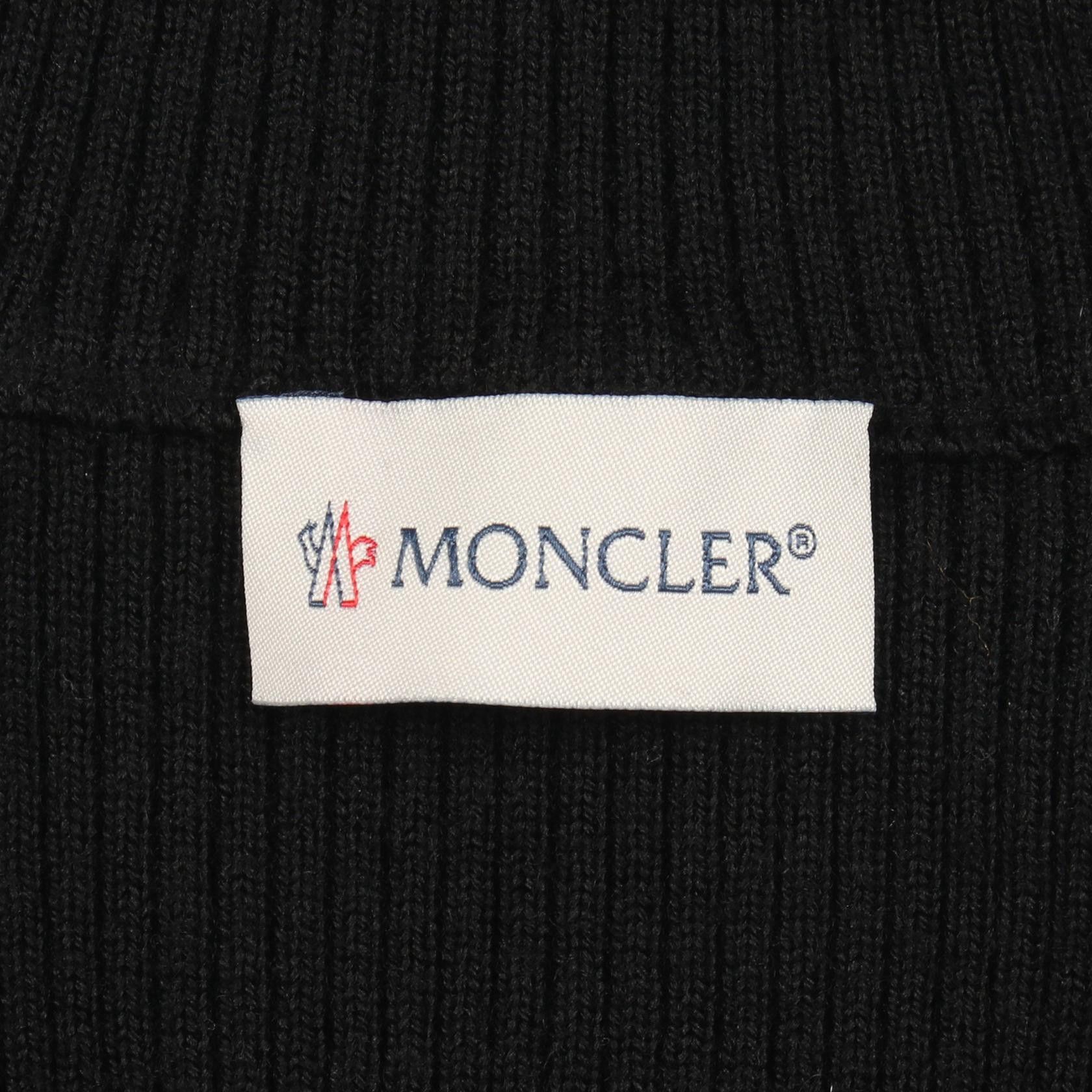Moncler Moncler Moncler Wool Half Zip Knit Top Textile Tops 9F00001 DUTY FREE for USA Size ONE SIZE - 3 Thumbnail