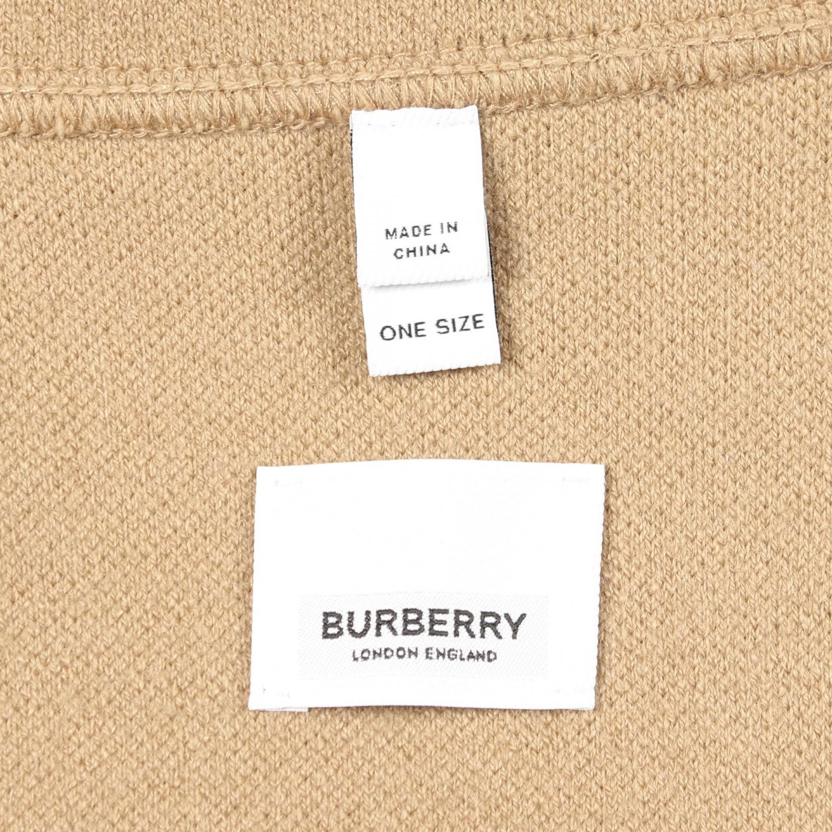 Burberry Burberry Burberry TB Logo Wool Poncho Textile Outerwear 8018233 DUTY FREE for USA Size ONE SIZE - 3 Thumbnail
