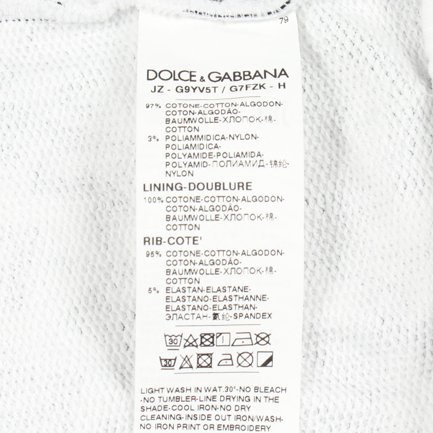 Dolce & Gabbana Dolce & Gabbana Dolce & Gabbana FLOCKED GRAFFITI PRINT Cotton Hoodie Textile Sweatshirts & Hoodies DUTY FREE for USA Size ONE SIZE - 4 Thumbnail