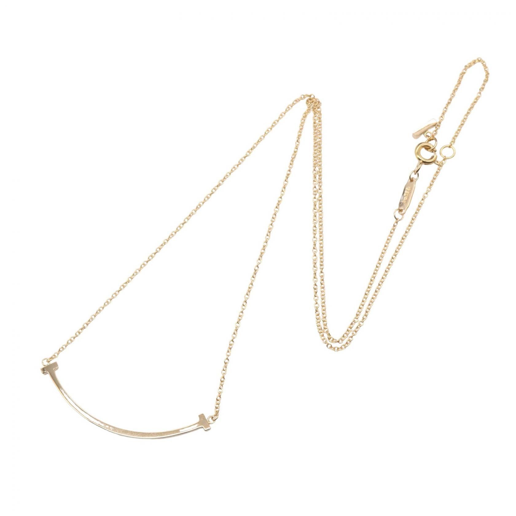 Tiffany & Co. Tiffany & Co. Tiffany & Co. T Smile Small Au750 Necklace Precious Metal Necklace 60011678 DUTY FREE for USA Size ONE SIZE - 2 Thumbnail