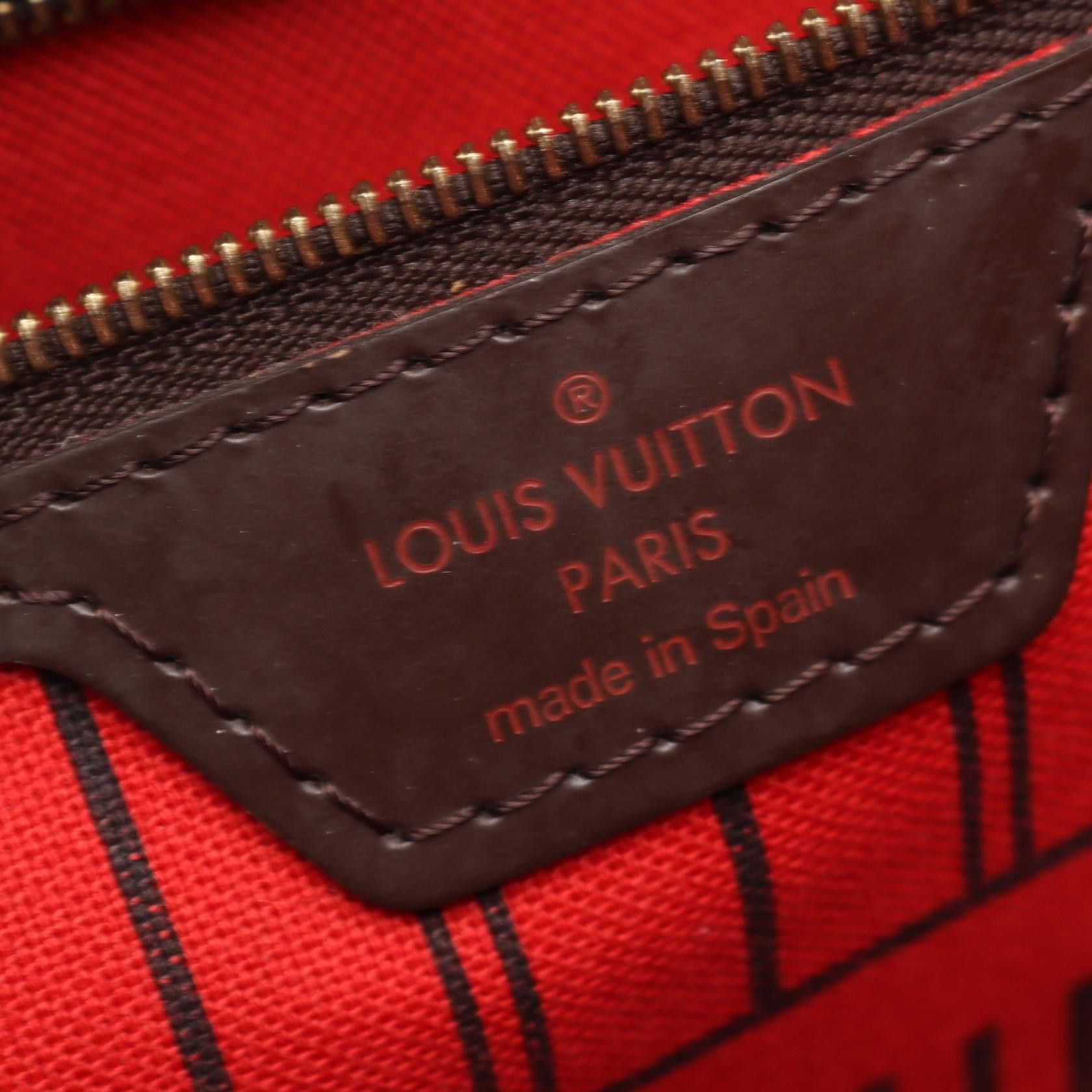 Louis Vuitton Louis Vuitton Louis Vuitton Neverfull MM Damier Tote Bag Textile Tote Bag N41358 DUTY FREE for USA Size ONE SIZE - 4 Thumbnail