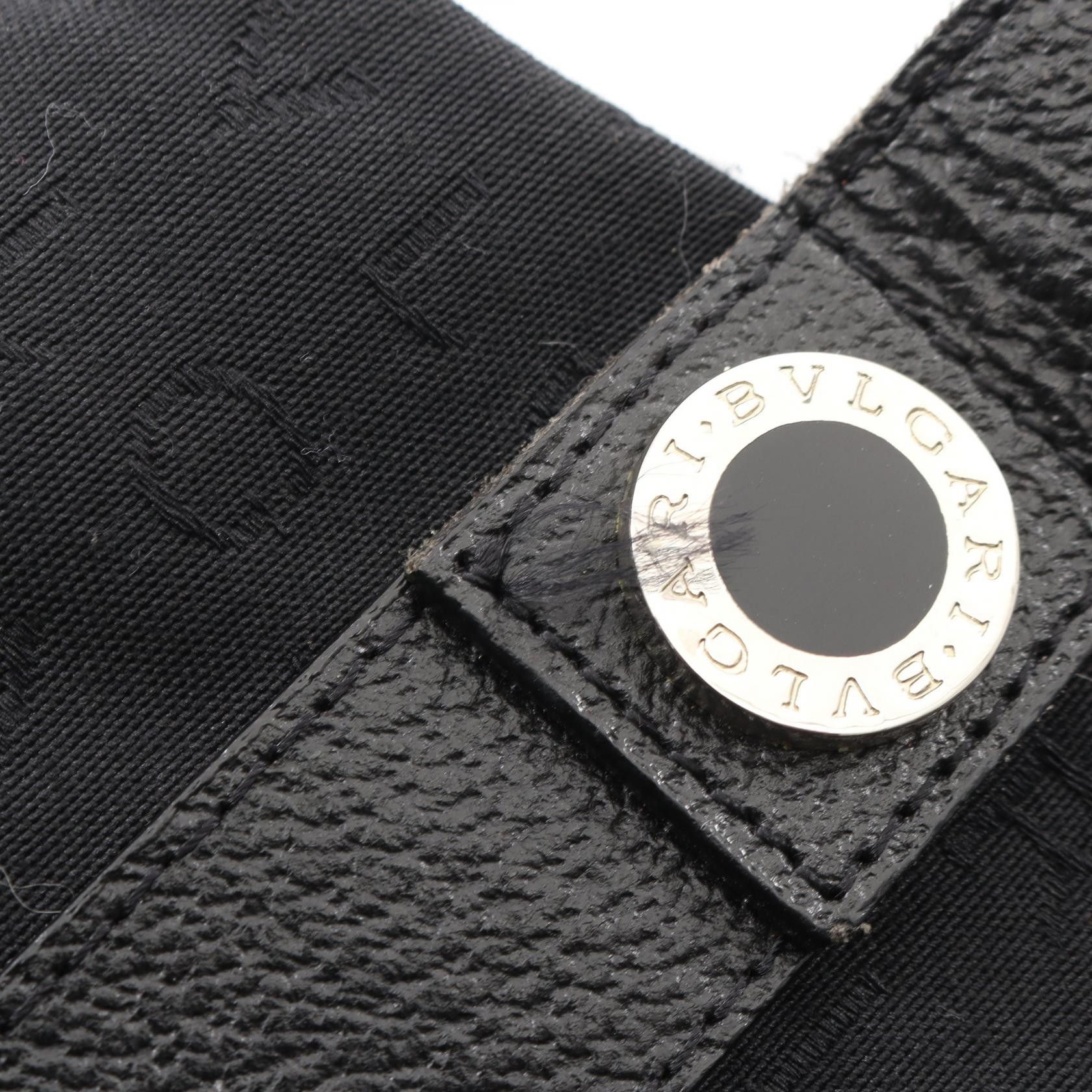 Bvlgari Bvlgari Bvlgari Logo Mania Canvas Leather Handbag Leather Handbag DUTY FREE for USA Size ONE SIZE - 8 Thumbnail