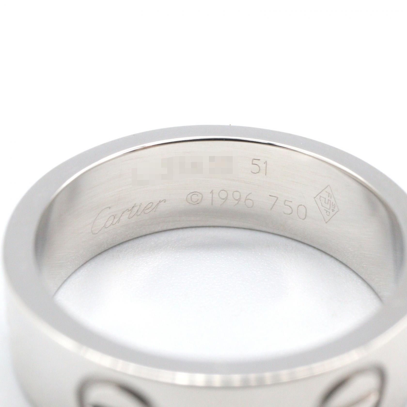 Cartier Cartier Cartier Love Au750 White Gold Ring Size 51 Precious Metal Ring DUTY FREE for USA Size ONE SIZE - 3 Thumbnail