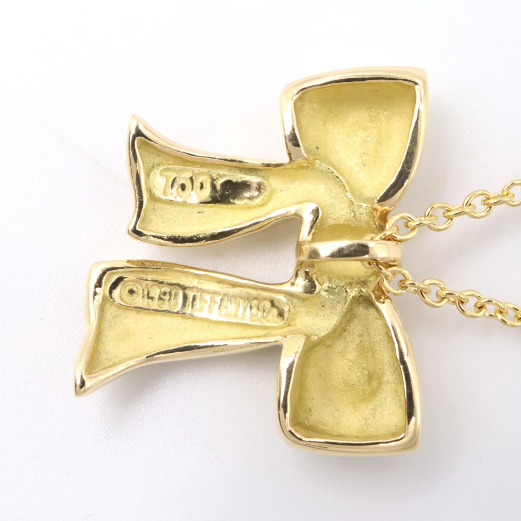 Tiffany & Co. Tiffany & Co. Tiffany＆Co. Ribbon Au750 Necklace Precious Metal Necklace DUTY FREE for USA Size ONE SIZE - 3 Thumbnail