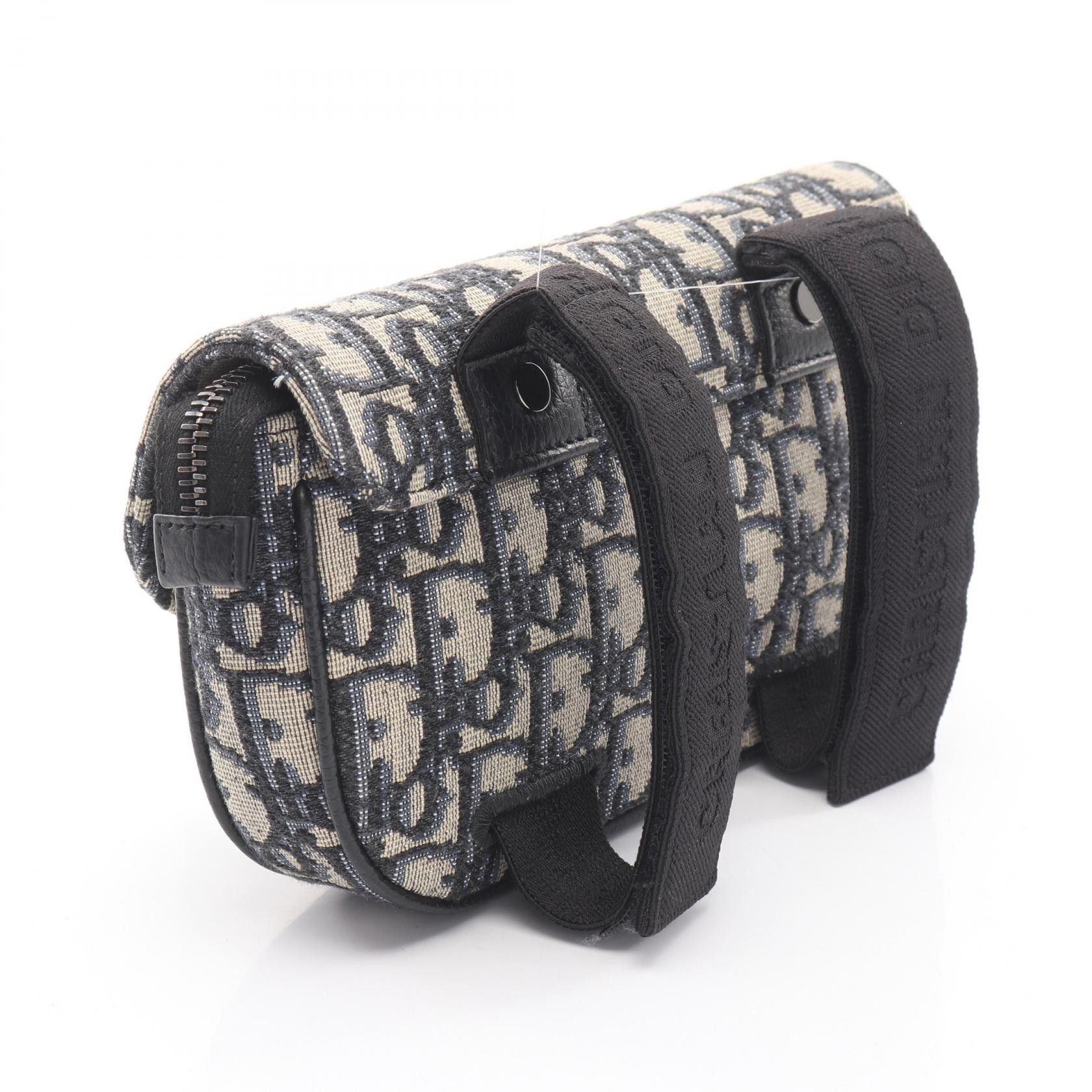 Dior Dior Christian Dior Saddle Oblique Canvas Clutch Bag Textile Clutch Bag DUTY FREE for USA Size ONE SIZE - 2 Thumbnail