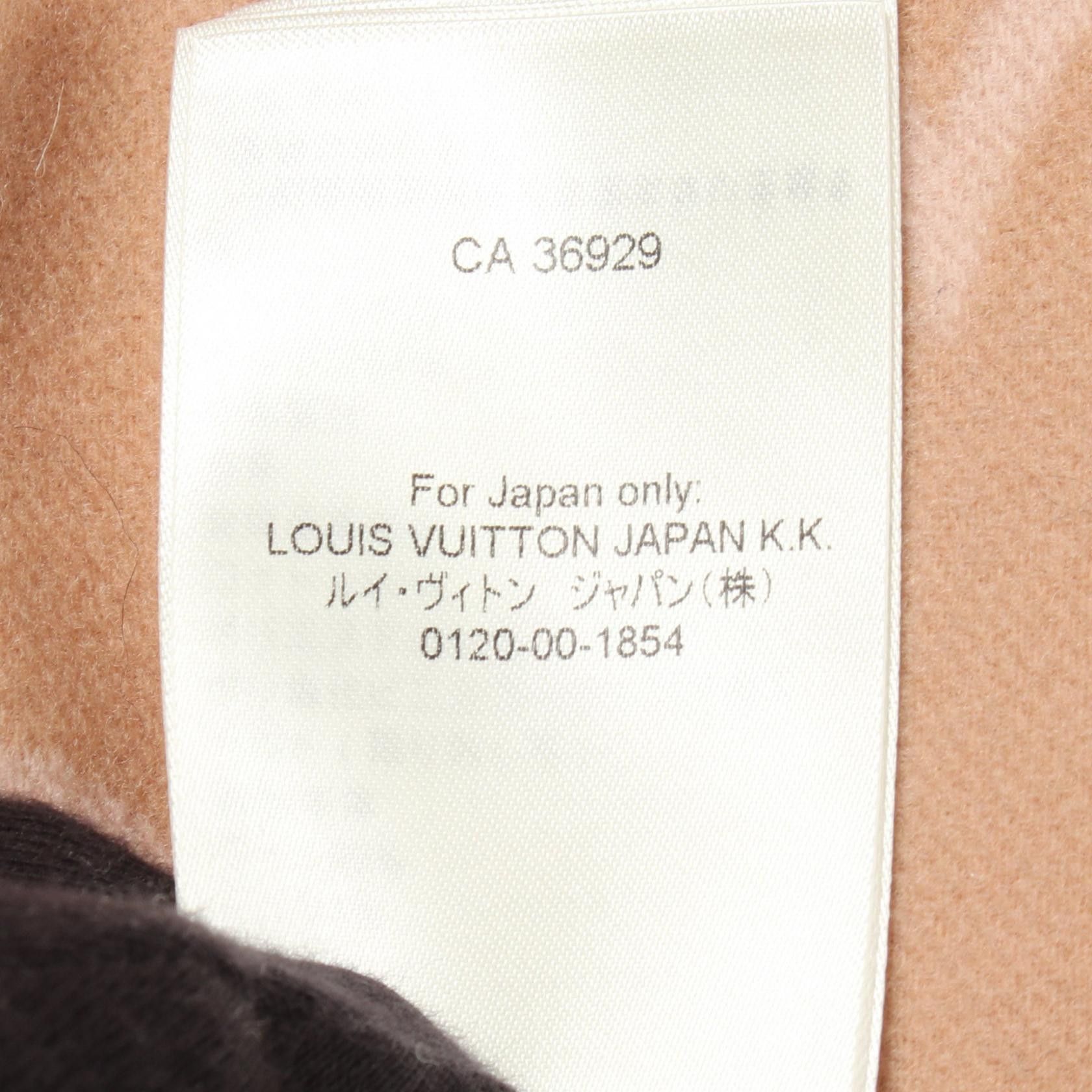 Louis Vuitton Louis Vuitton Louis Vuitton Hooded Wrap Coat Monogram Wool Coat Textile Outerwear RW221WWNUVFMCO05 DUTY FREE for USA Size ONE SIZE - 4 Thumbnail