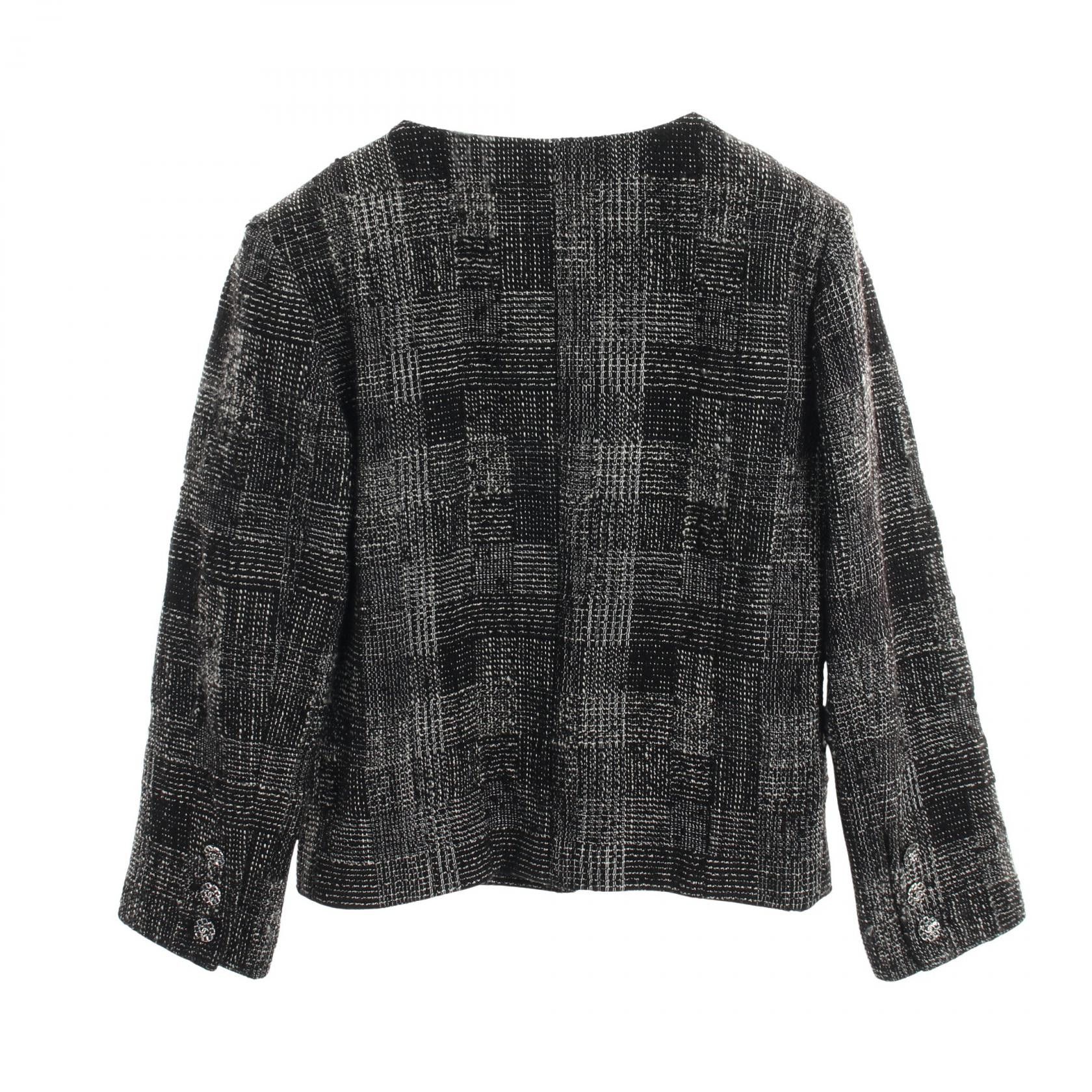 Chanel Chanel Chanel Coco Mark Button Tweed Collarless Jacket Textile Outerwear P73194V64514 DUTY FREE for USA Size ONE SIZE - 2 Thumbnail
