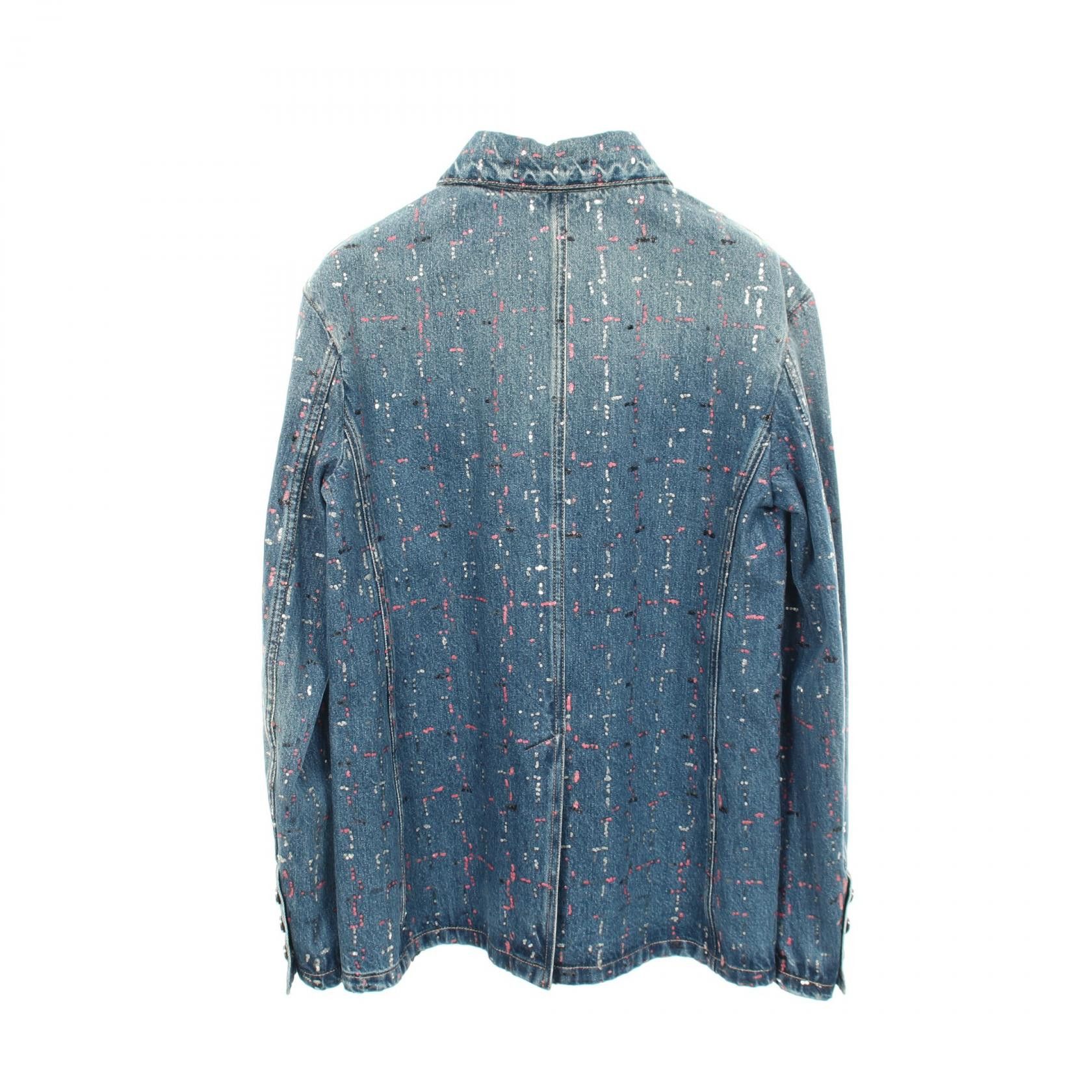 Chanel Chanel Chanel Coco Mark Button Sequin Cotton Jacket Textile Outerwear P75259V66855 DUTY FREE for USA Size ONE SIZE - 2 Thumbnail
