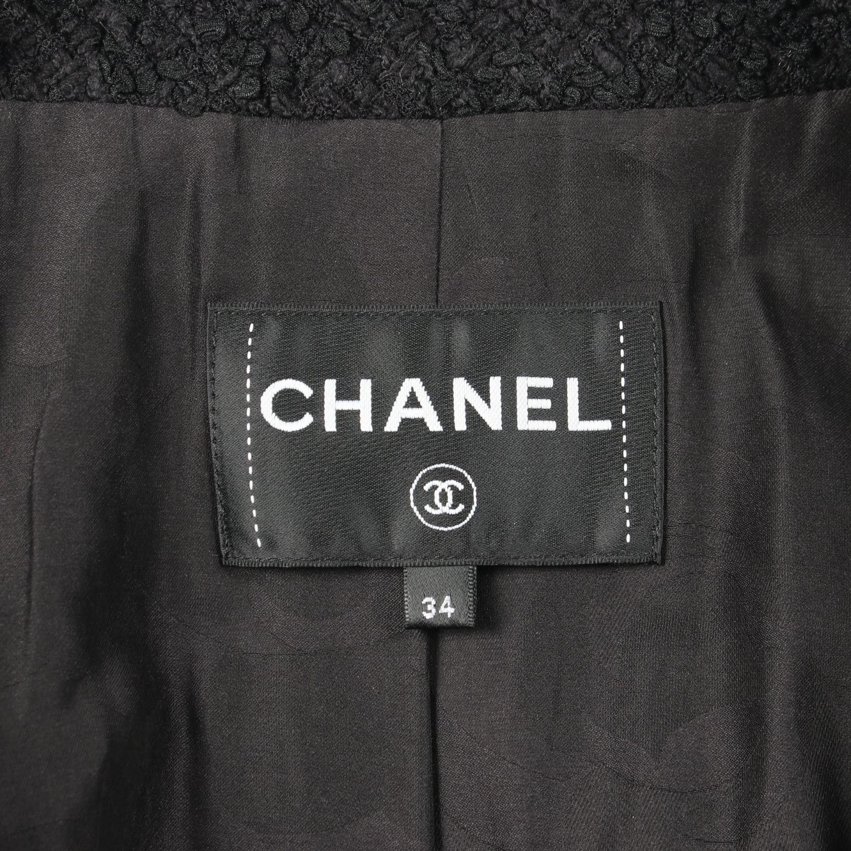 Chanel Chanel Chanel Coco Mark Button Tweed Outerwear Textile Outerwear P74799V66427 DUTY FREE for USA Size ONE SIZE - 3 Thumbnail