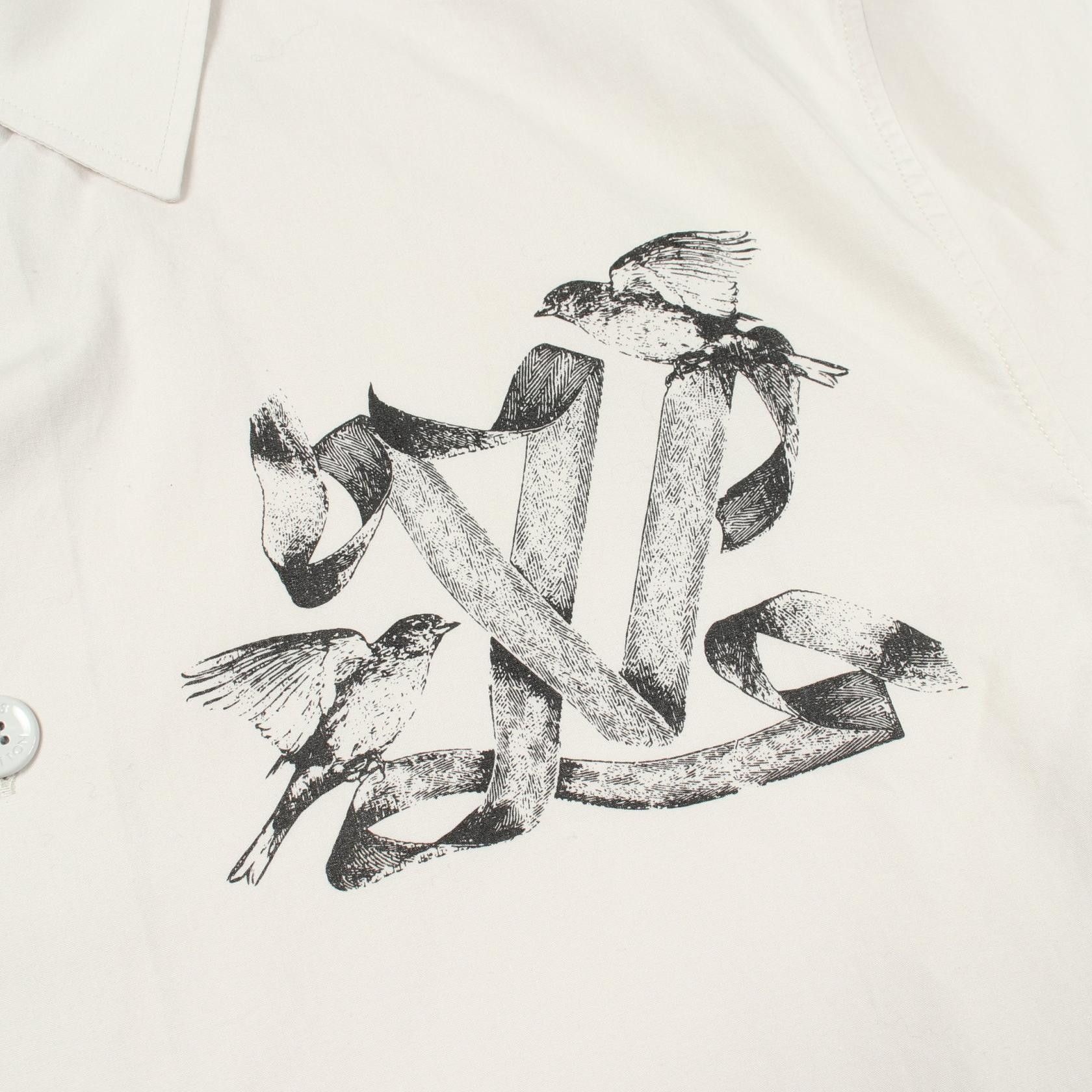 Louis Vuitton Louis Vuitton Louis Vuitton LV Logo Bird Print Cotton Top Textile Tops RM232AVEHPS72W DUTY FREE for USA Size ONE SIZE - 5 Thumbnail