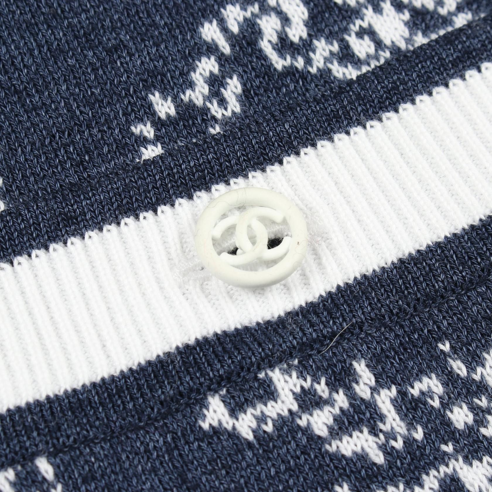 Chanel Chanel Chanel Coco Mark Cotton Cardigan Textile Tops P60729K46389 DUTY FREE for USA Size ONE SIZE - 6 Thumbnail