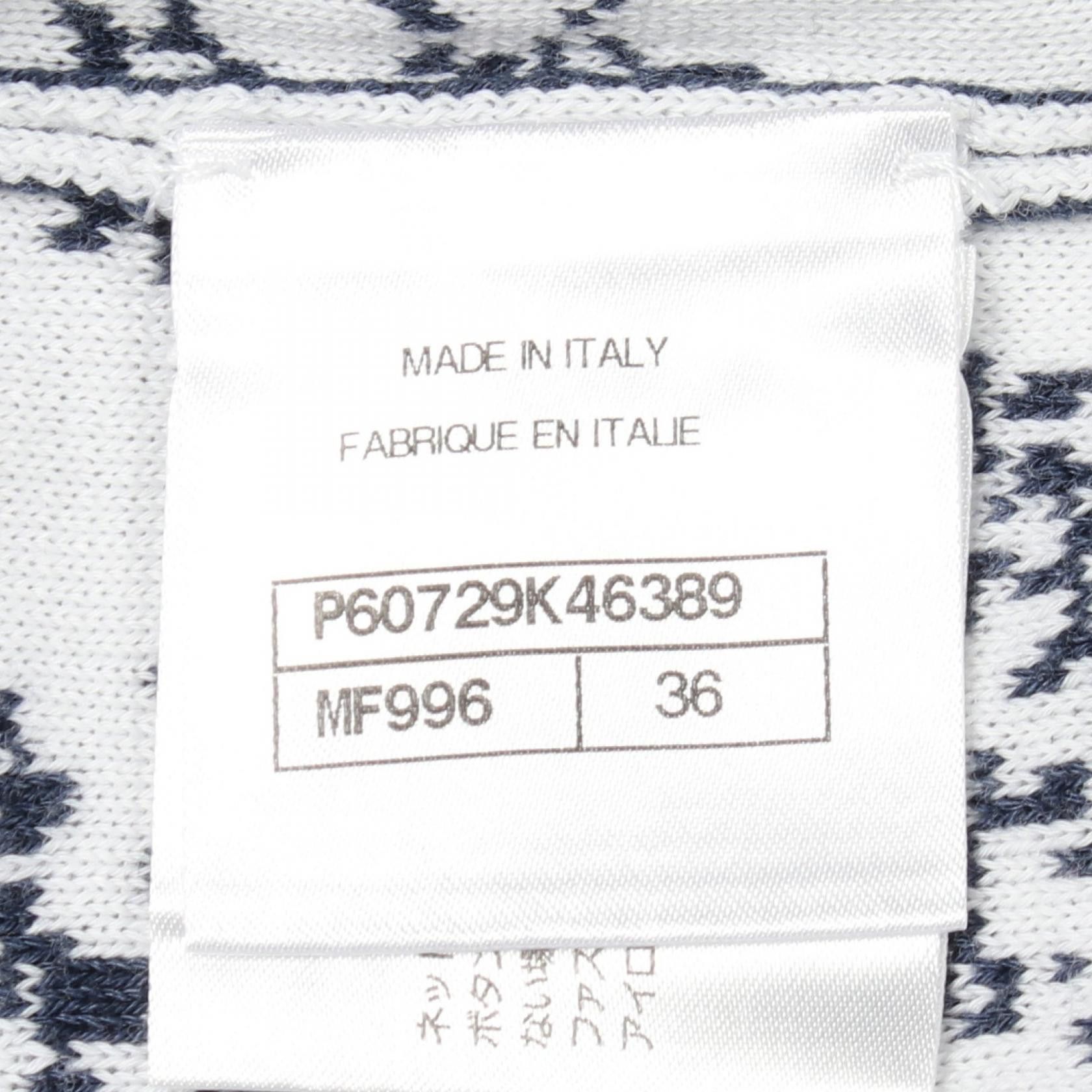 Chanel Chanel Chanel Coco Mark Cotton Cardigan Textile Tops P60729K46389 DUTY FREE for USA Size ONE SIZE - 5 Thumbnail