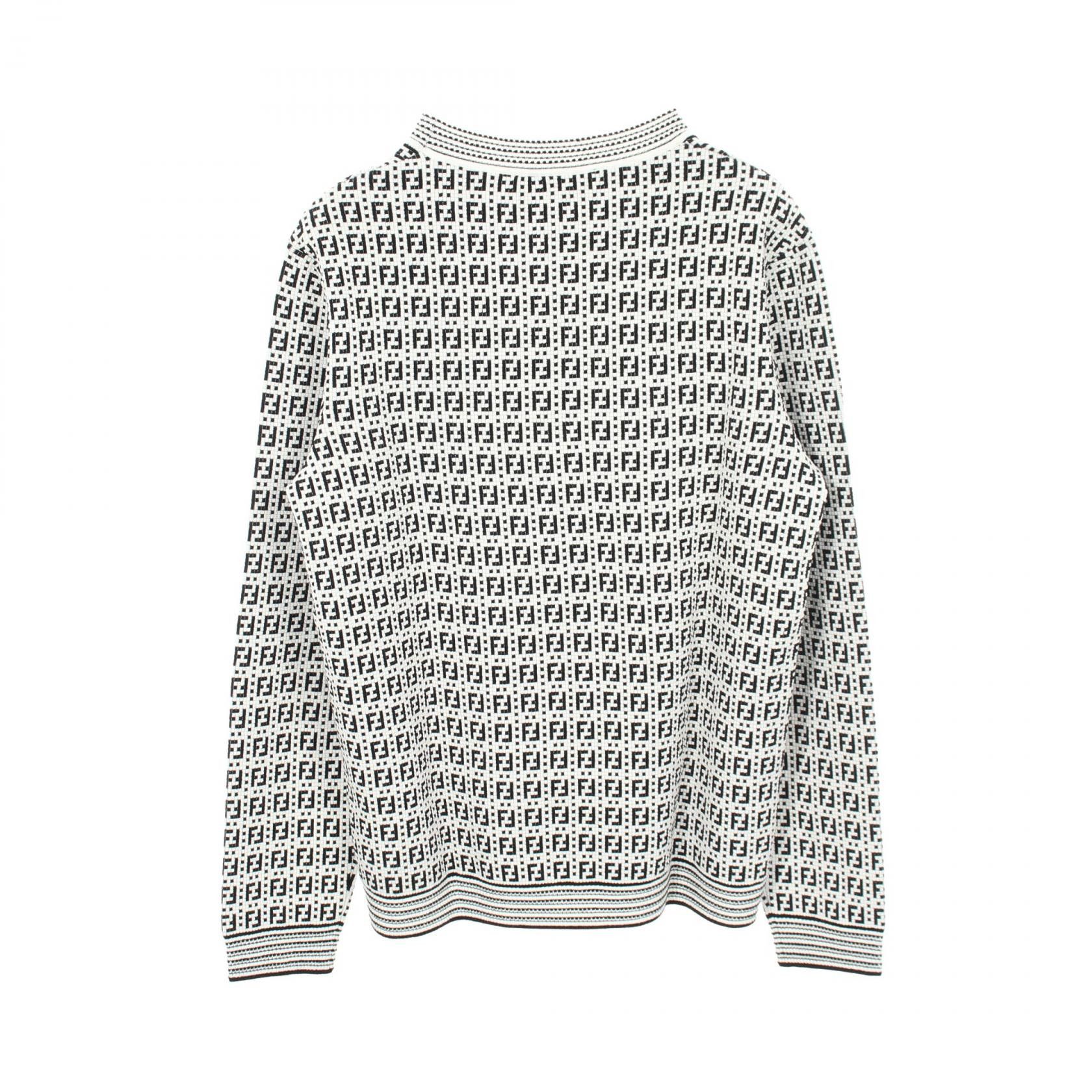 Fendi Fendi Fendi FF Pattern Rayon Knit Top Textile Tops DUTY FREE for USA Size ONE SIZE - 2 Thumbnail