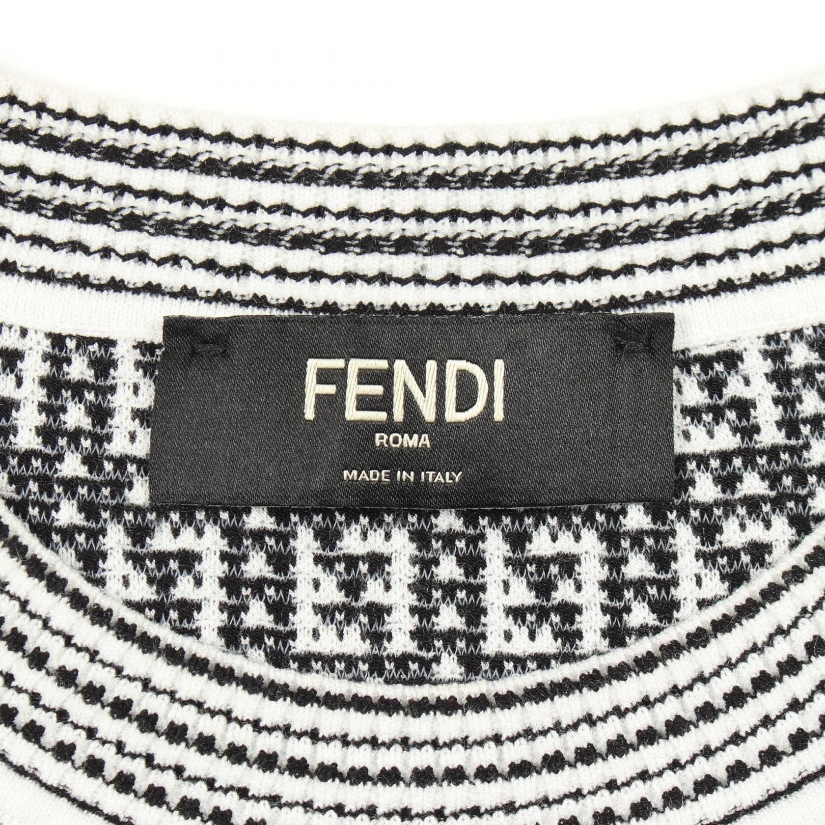 Fendi Fendi Fendi FF Pattern Rayon Knit Top Textile Tops DUTY FREE for USA Size ONE SIZE - 3 Thumbnail
