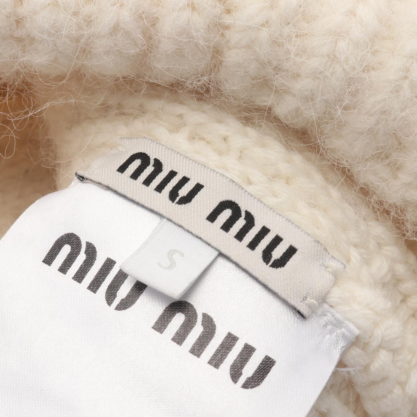 Miu Miu Miu Miu Miu Miu Wool Knit Cap Textile Hats 5HC327 DUTY FREE for USA Size ONE SIZE - 4 Thumbnail