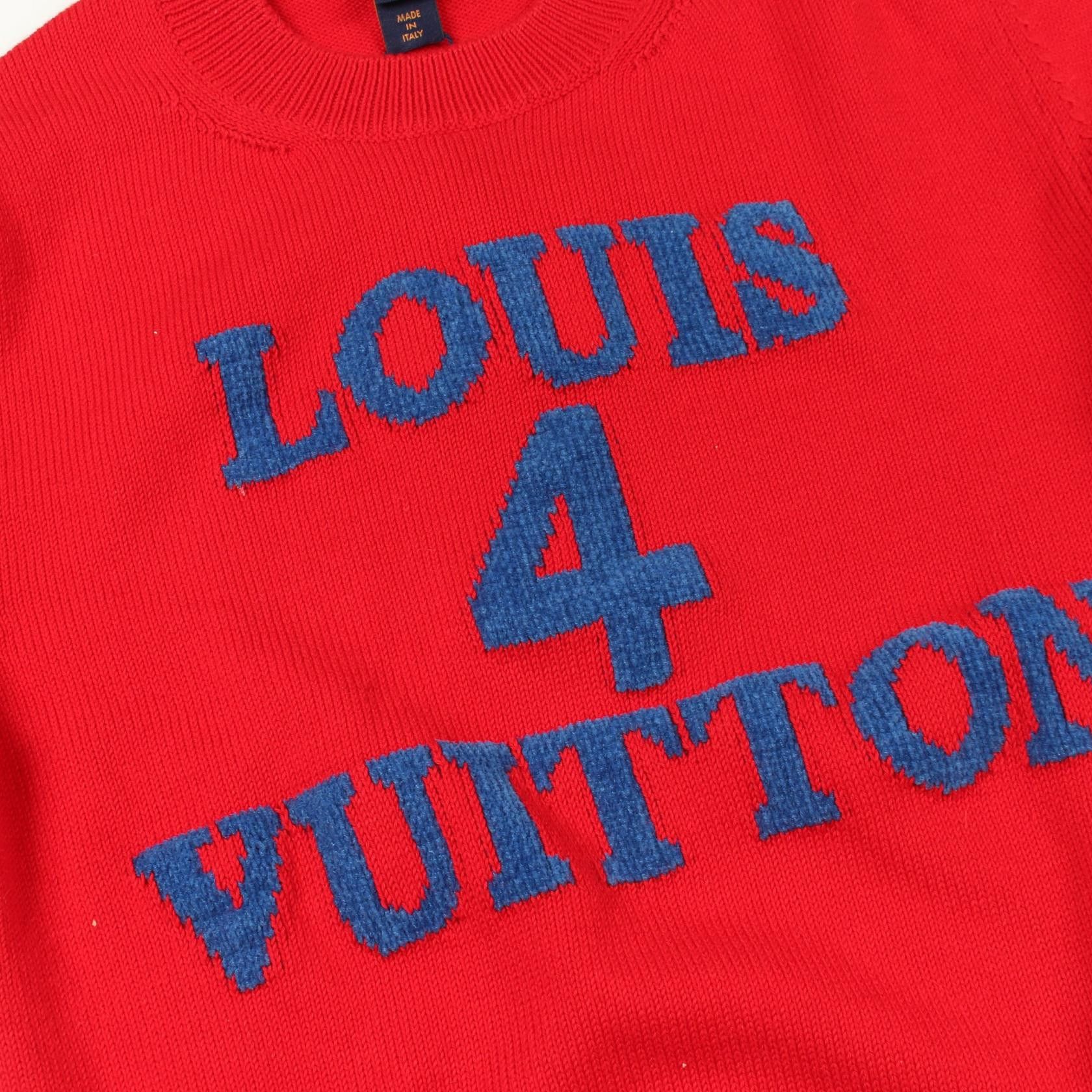 Louis Vuitton Louis Vuitton Louis Vuitton Logo Cotton Cashmere Knit Top Textile Tops RW232W160FPKL01 DUTY FREE for USA Size ONE SIZE - 5 Thumbnail