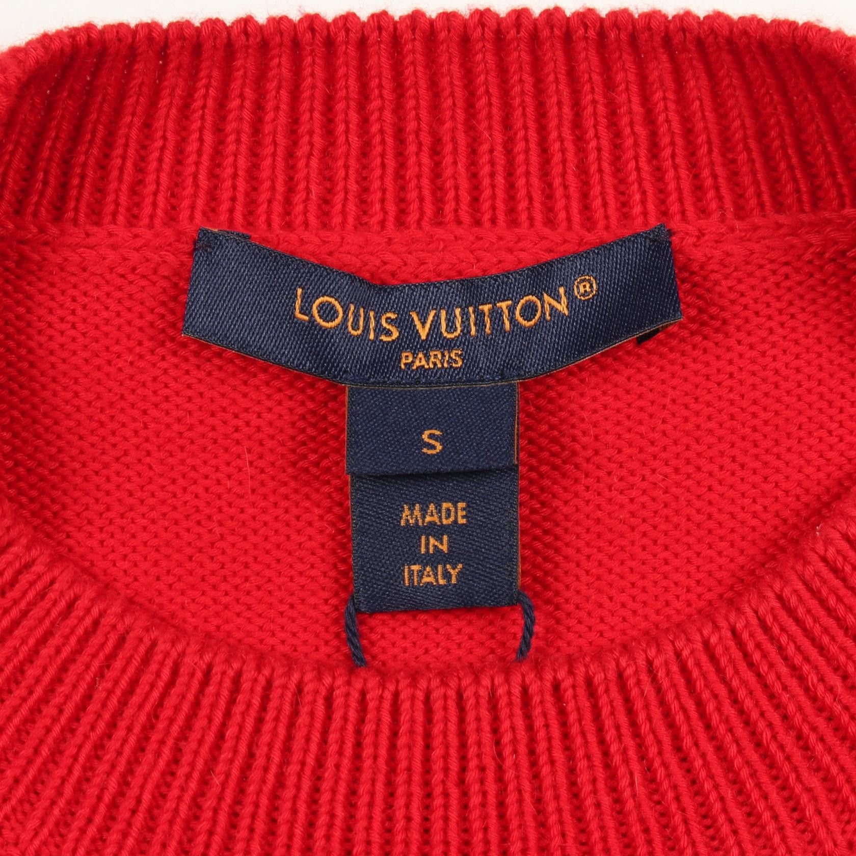 Louis Vuitton Louis Vuitton Louis Vuitton Logo Cotton Cashmere Knit Top Textile Tops RW232W160FPKL01 DUTY FREE for USA Size ONE SIZE - 3 Thumbnail