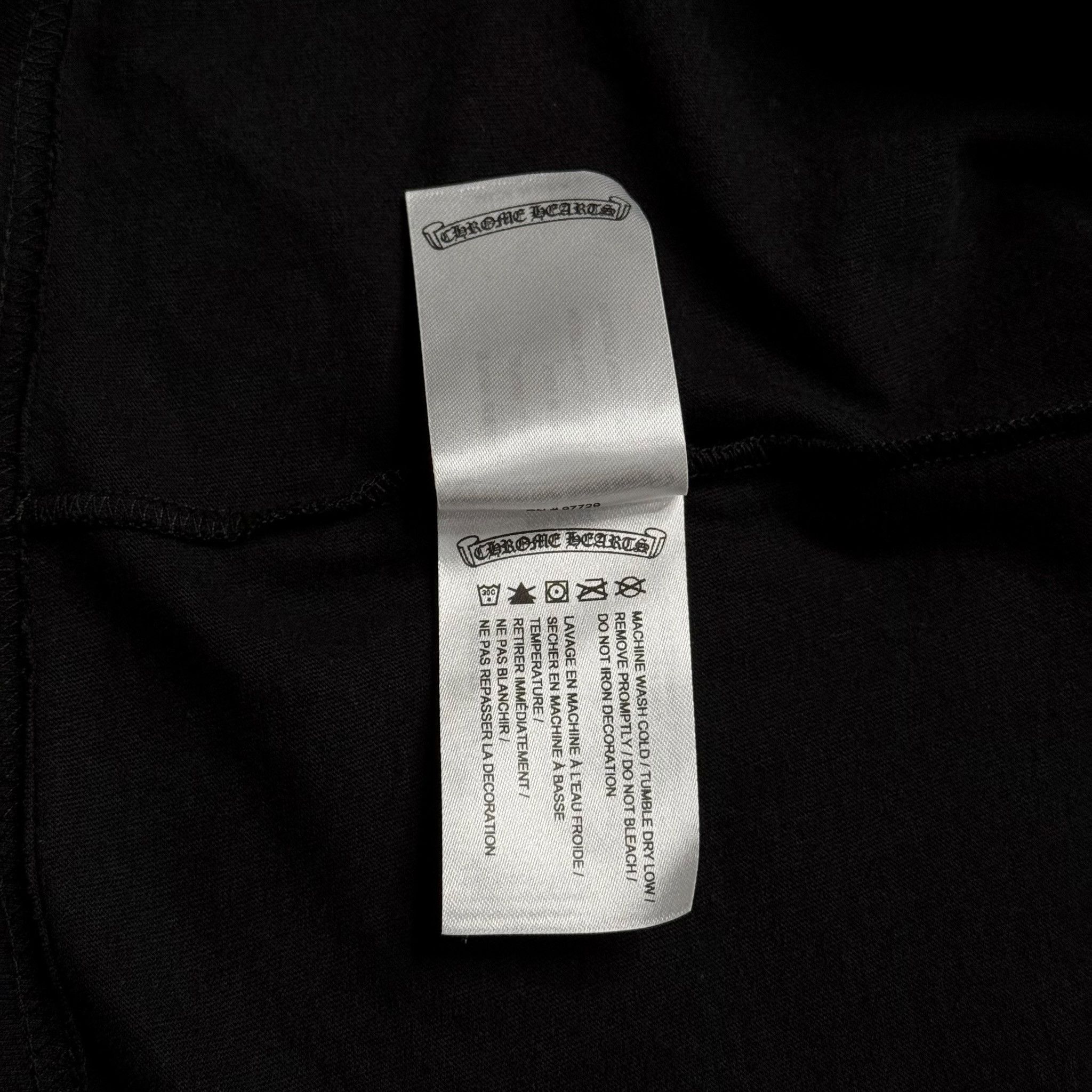 Chrome Hearts Miami Exclusive Vertical Logo Long Sleeve Tee Shirt Black Size US M / EU 48-50 / 2 - 8 Thumbnail