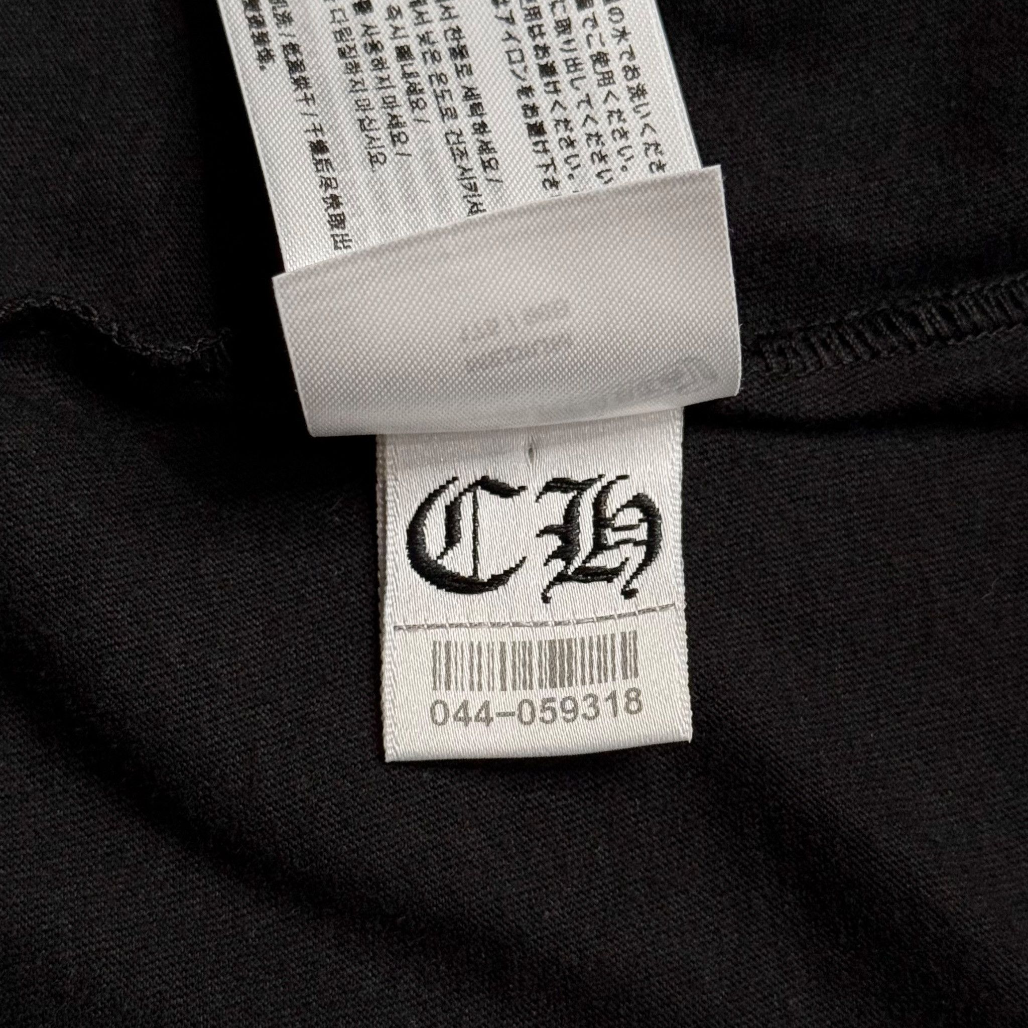 Chrome Hearts Miami Exclusive Vertical Logo Long Sleeve Tee Shirt Black Size US M / EU 48-50 / 2 - 10 Thumbnail