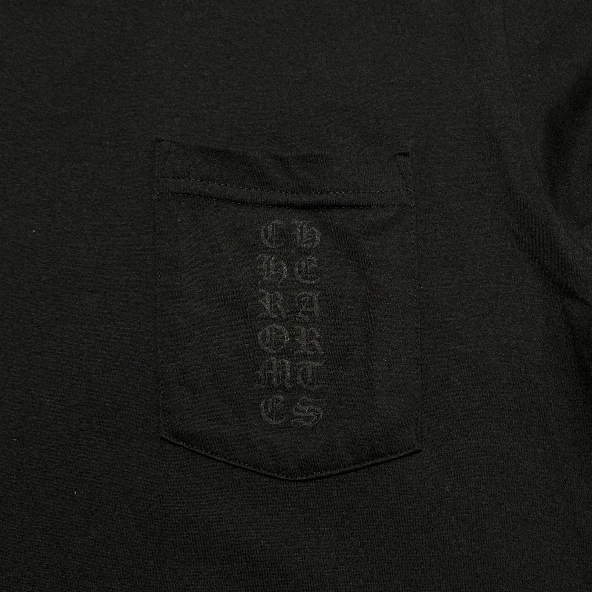 Chrome Hearts Miami Exclusive Vertical Logo Long Sleeve Tee Shirt Black Size US M / EU 48-50 / 2 - 4 Thumbnail