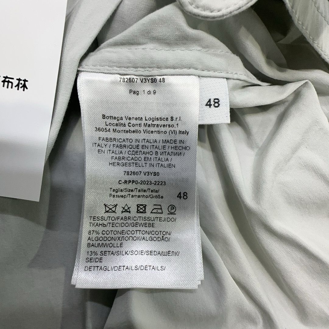 Bottega Veneta Bottega Veneta Cotton Silk Button Up Shirt Size M Size US M / EU 48-50 / 2 - 3 Thumbnail