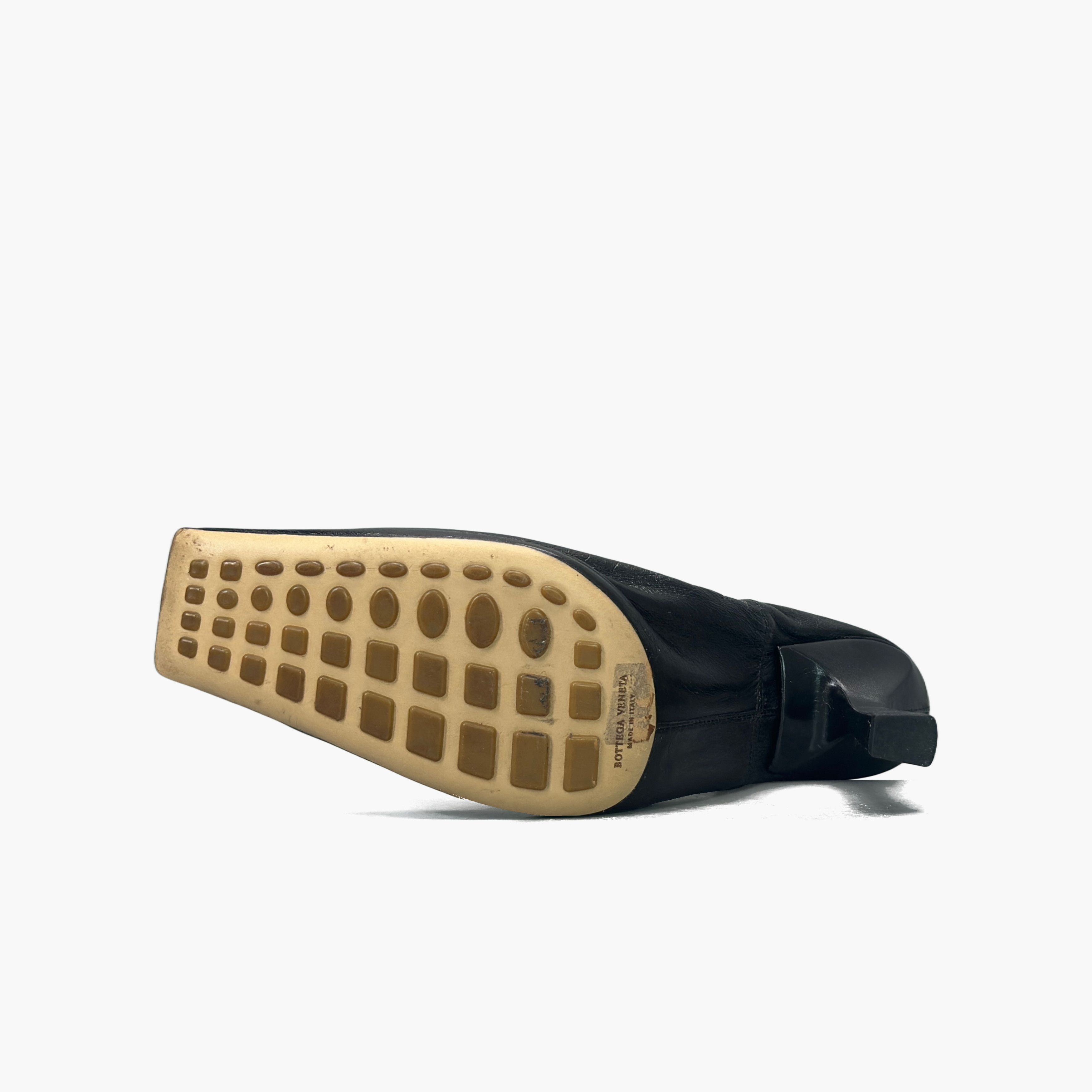 Bottega Veneta Bottega Veneta Leather Square Toe Heels Size 37.5 Size US 7.5 / IT 37.5 - 8 Thumbnail