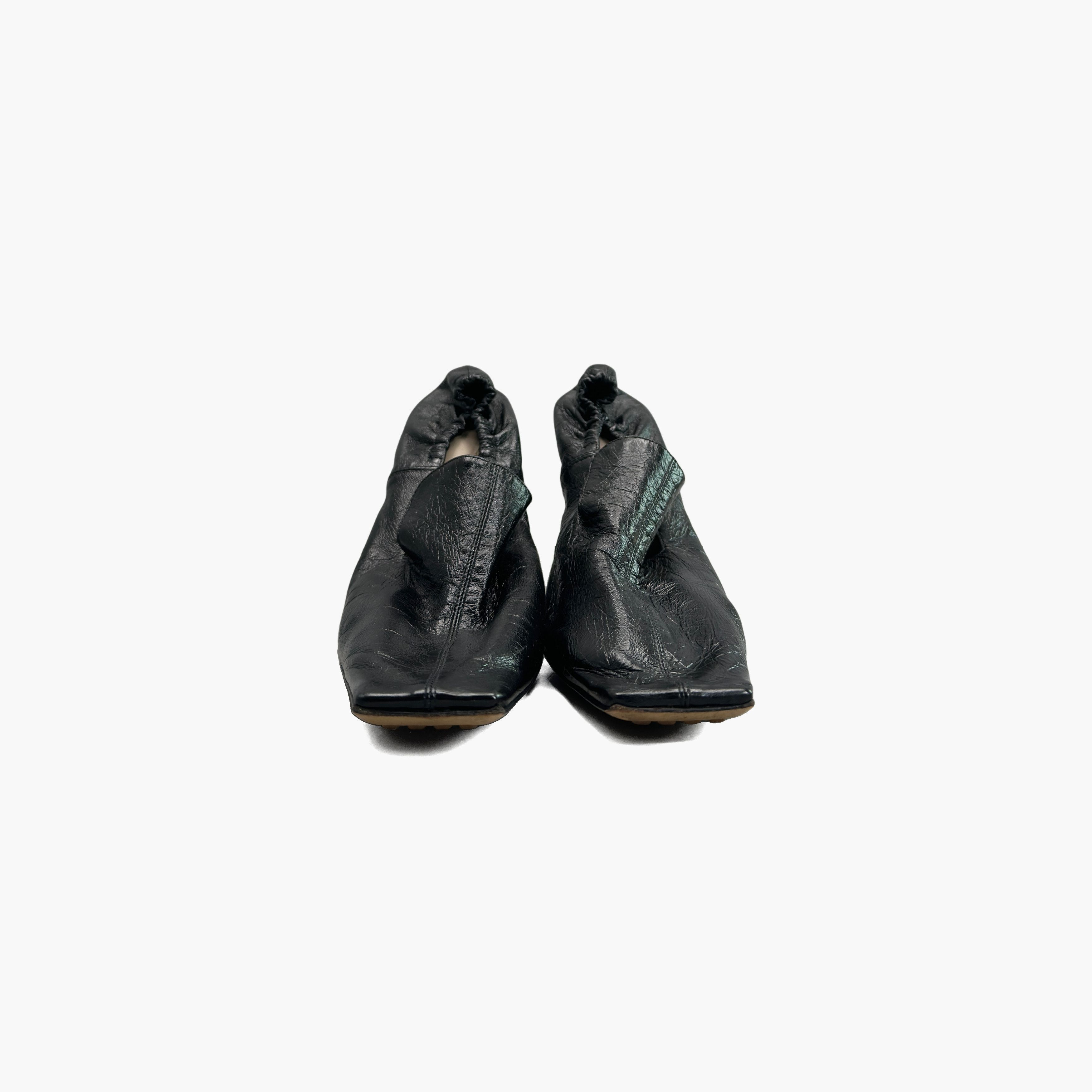 Bottega Veneta Bottega Veneta Leather Square Toe Heels Size 37.5 Size US 7.5 / IT 37.5 - 5 Thumbnail
