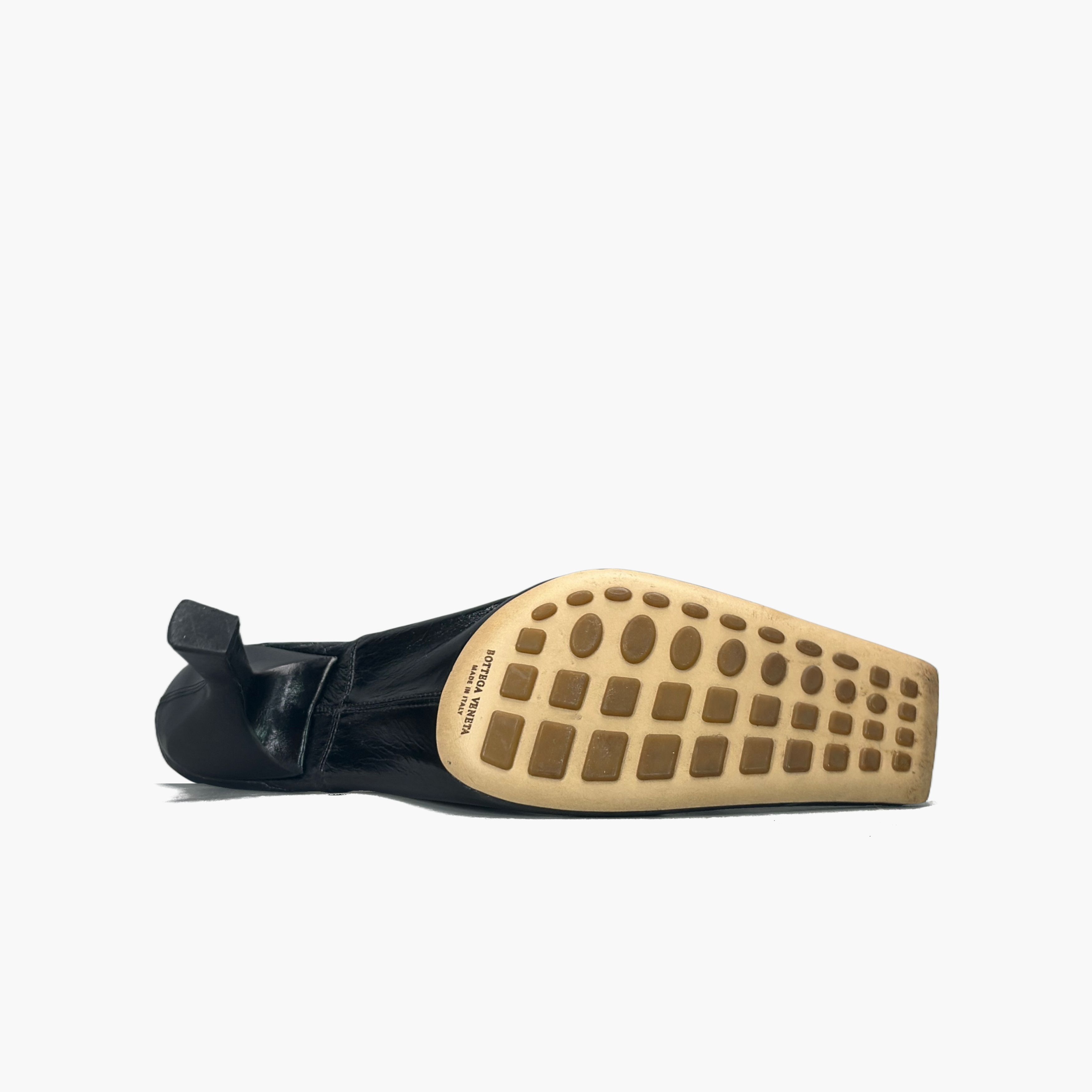 Bottega Veneta Bottega Veneta Leather Square Toe Heels Size 37.5 Size US 7.5 / IT 37.5 - 7 Thumbnail