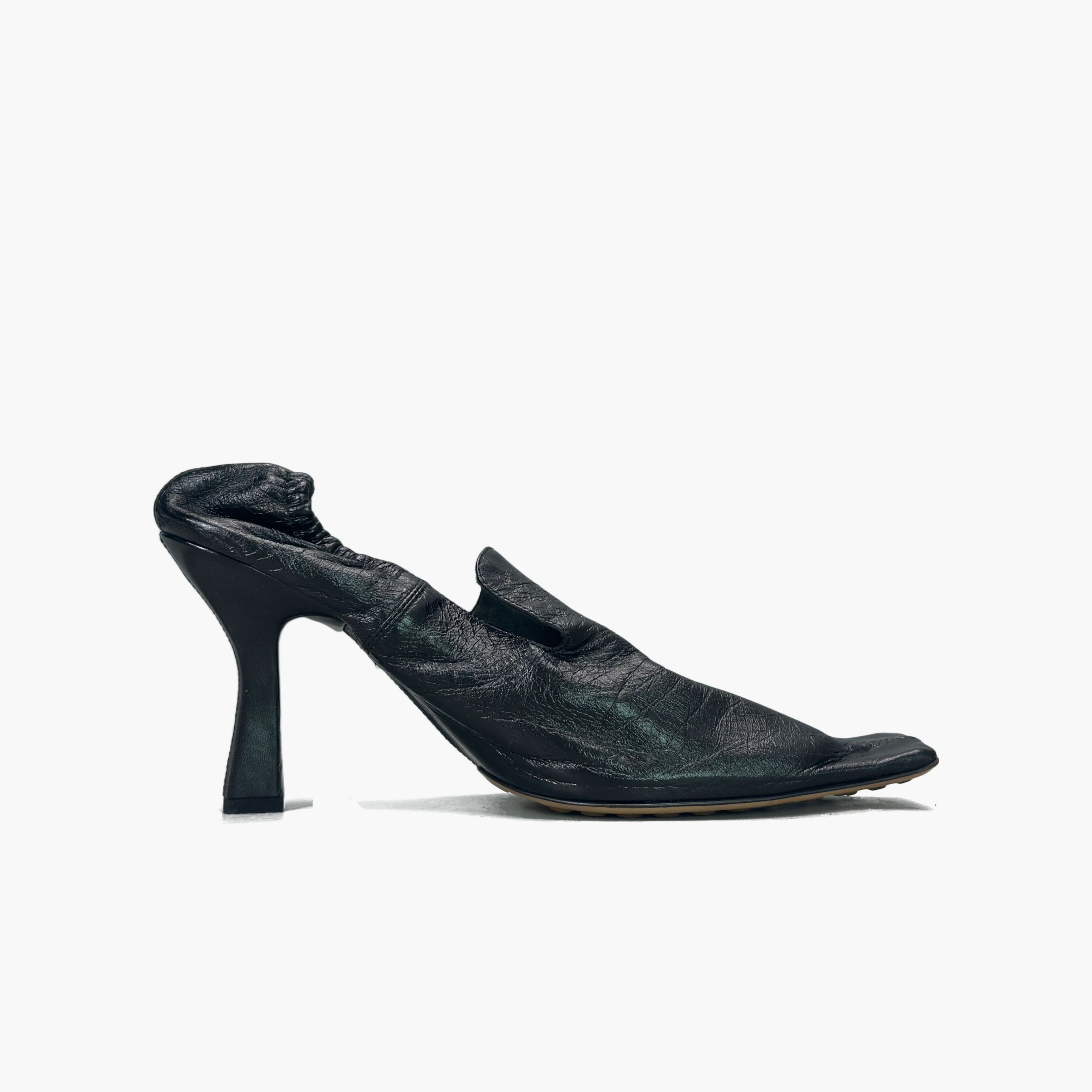 Bottega Veneta Bottega Veneta Leather Square Toe Heels Size 37.5 Size US 7.5 / IT 37.5 - 2 Thumbnail
