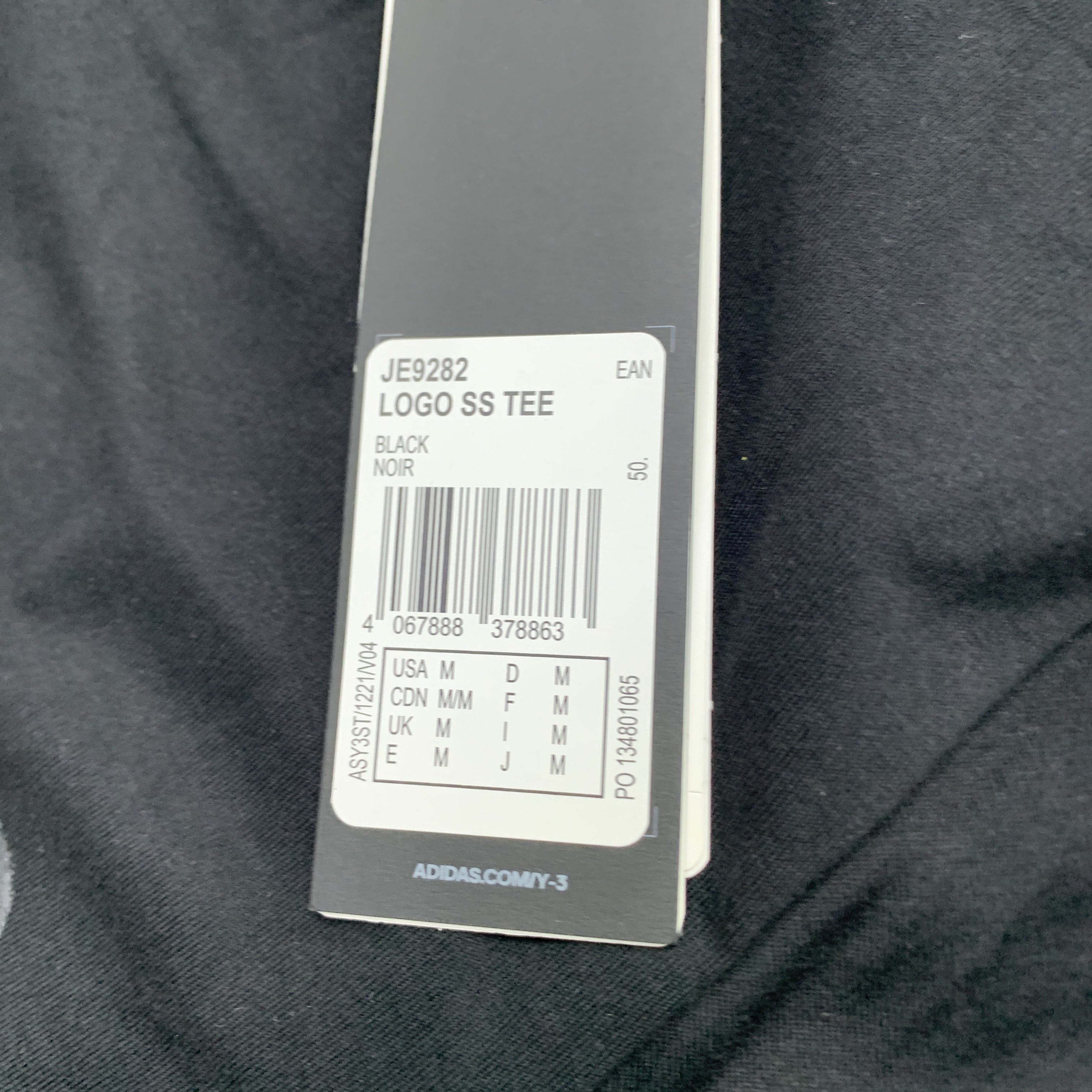 Y-3 Y-3 Logo Short Sleeve T-Shirt Size M Size US M / EU 48-50 / 2 - 4 Thumbnail