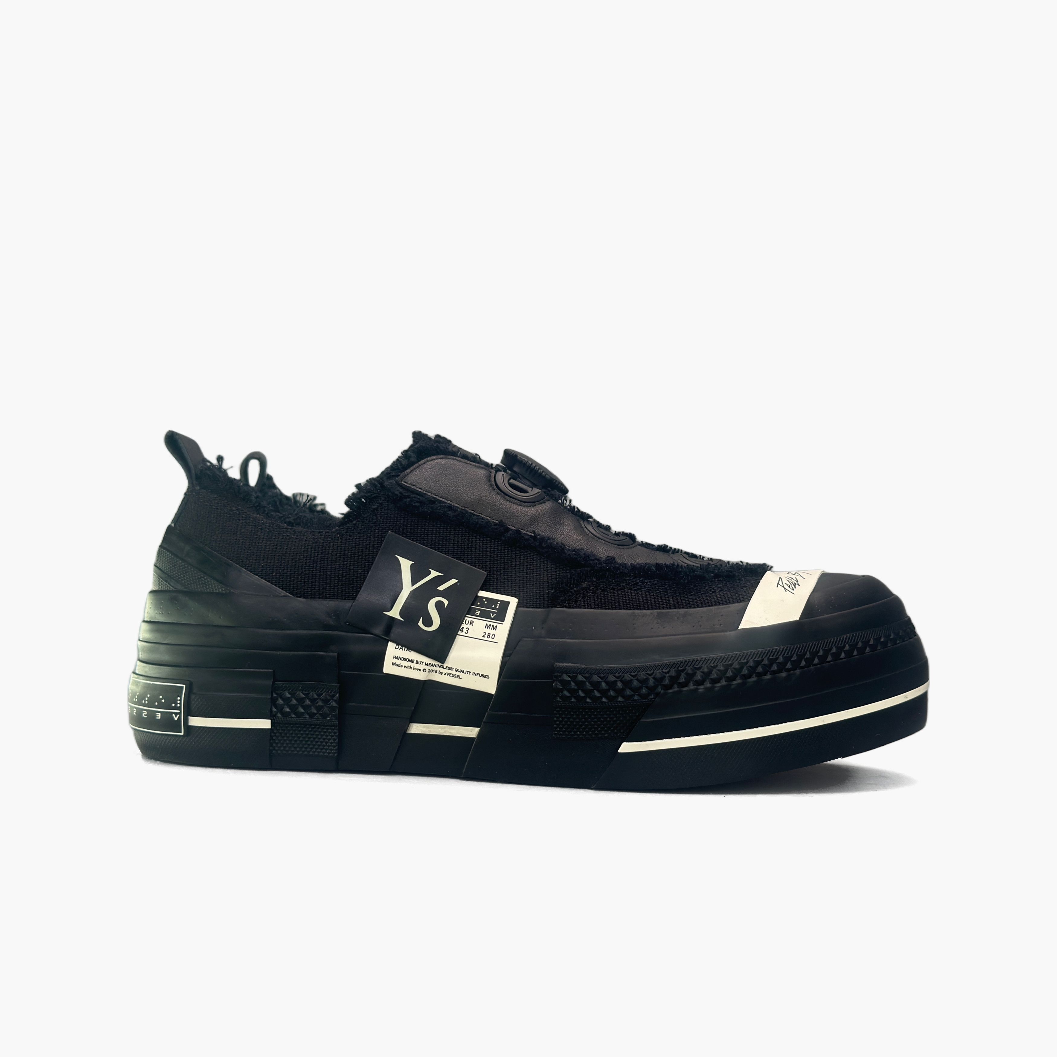 xVESSEL xVESSEL x Y's Deconstructed Low-Top Sneakers US 10 Size US 10 / EU 43 - 4 Thumbnail