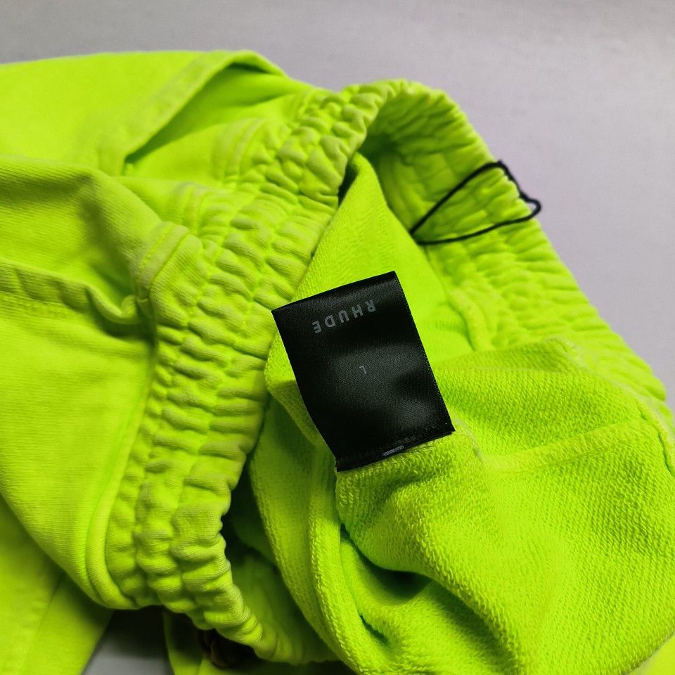 Rhude RHUDE Neon Green Sweatpants Size L Size US 34 / EU 50 - 6 Thumbnail