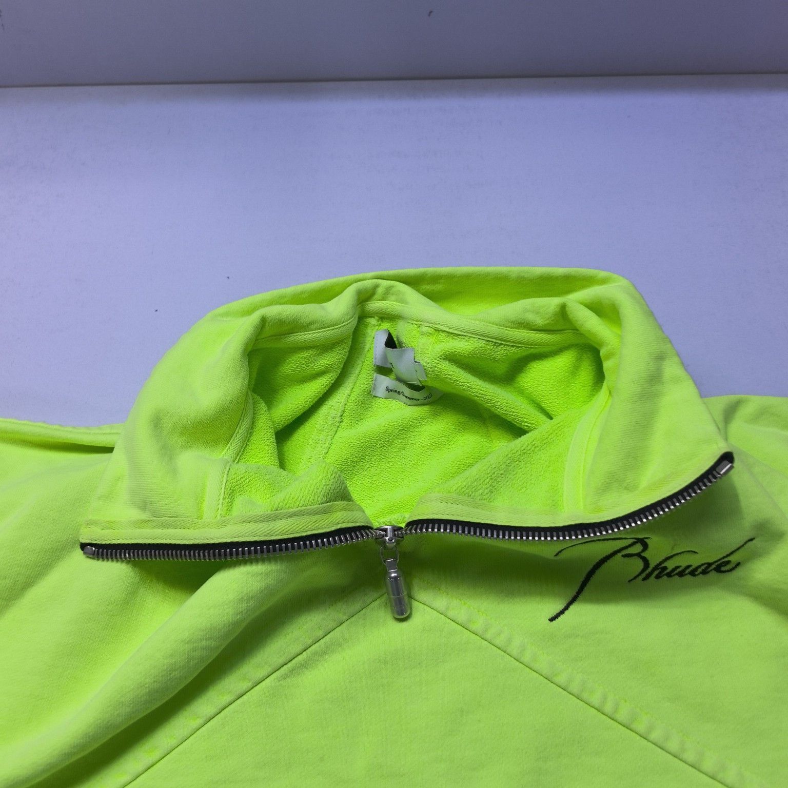 Rhude RHUDE Neon Logo Zip Sweatshirt Size L Size US L / EU 52-54 / 3 - 8 Thumbnail