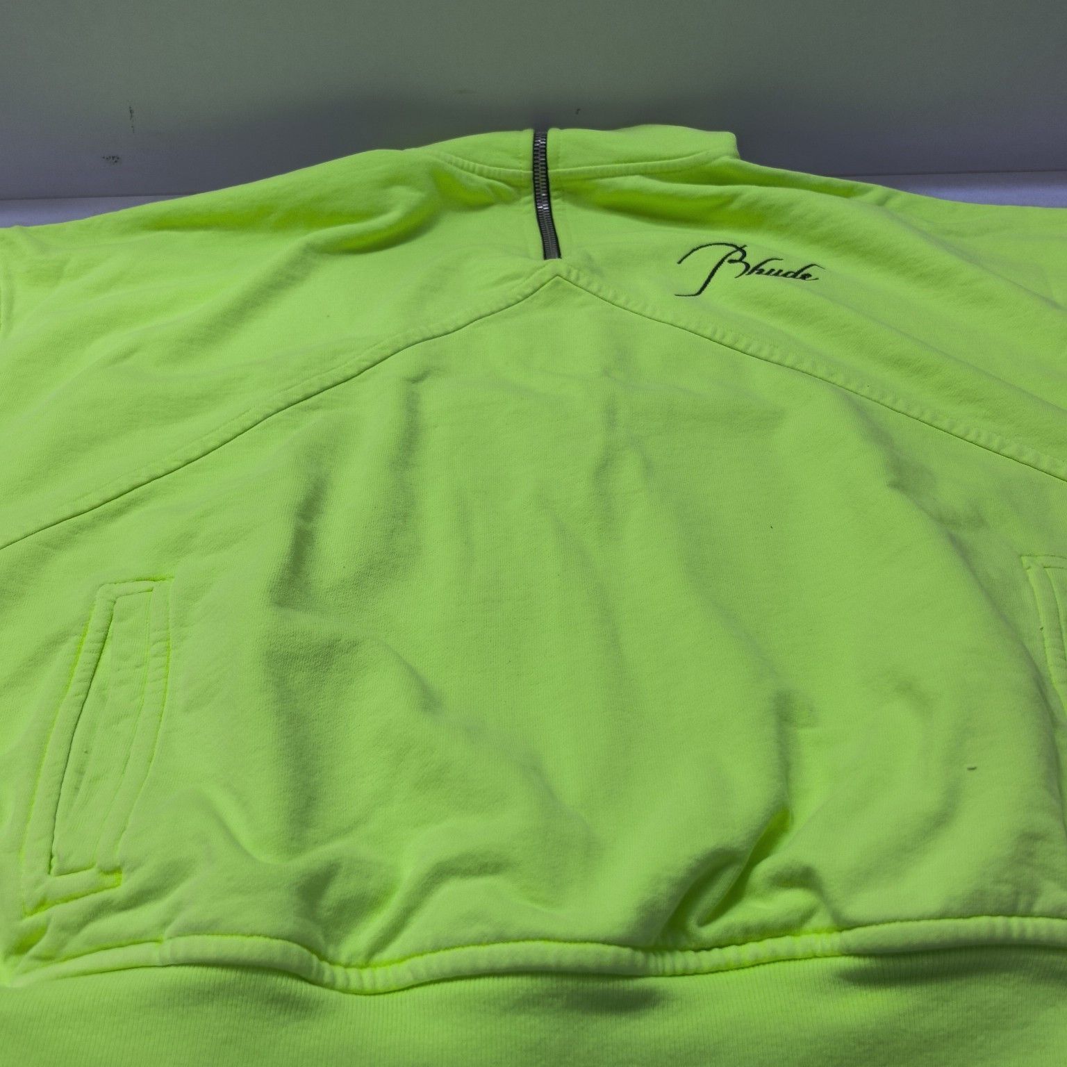 Rhude RHUDE Neon Logo Zip Sweatshirt Size L Size US L / EU 52-54 / 3 - 9 Thumbnail