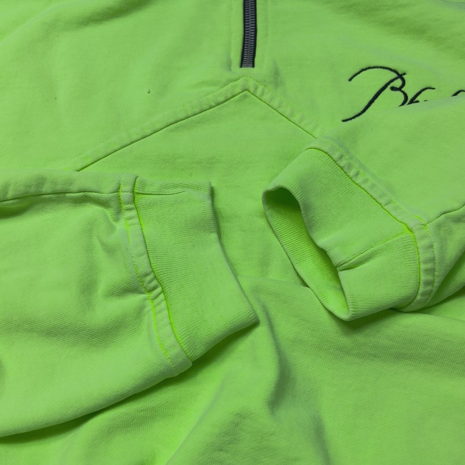Rhude RHUDE Neon Logo Zip Sweatshirt Size L Size US L / EU 52-54 / 3 - 12 Thumbnail