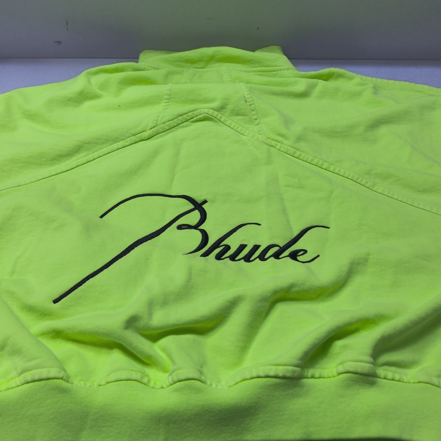 Rhude RHUDE Neon Logo Zip Sweatshirt Size L Size US L / EU 52-54 / 3 - 17 Thumbnail