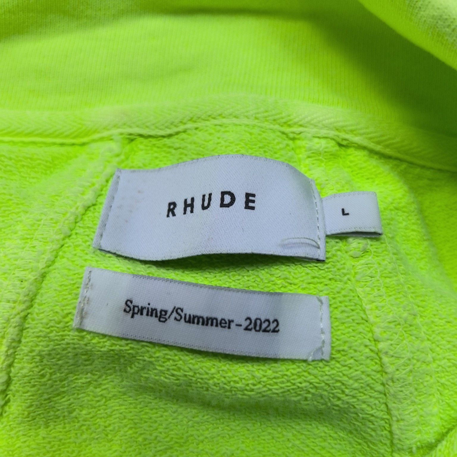 Rhude RHUDE Neon Logo Zip Sweatshirt Size L Size US L / EU 52-54 / 3 - 3 Thumbnail